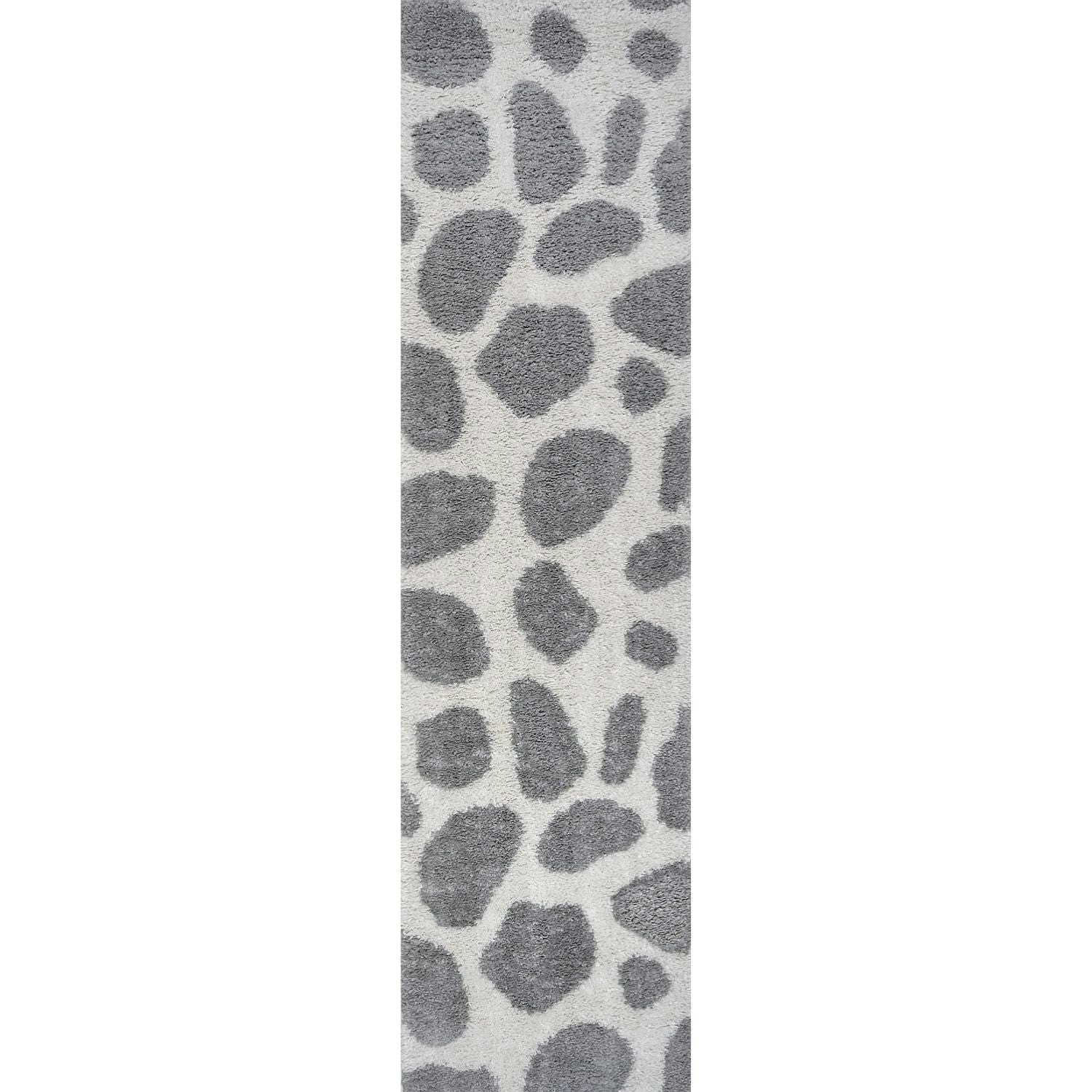 The Rugs Grey Moodi Shaggy Tarn Rug - 80X300 Cm