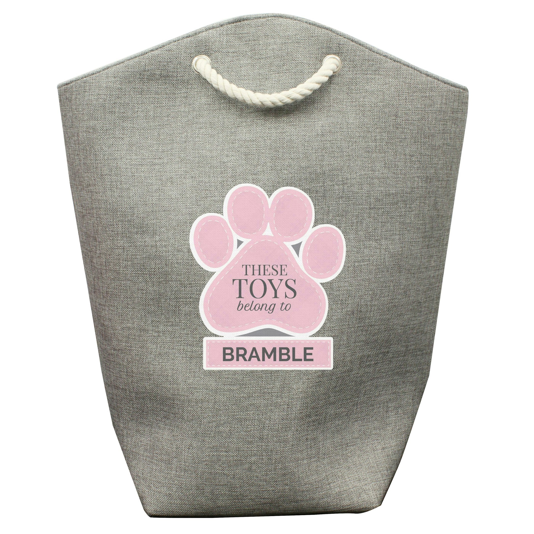 Rackhams Pink Personalised Pets Storage Bag