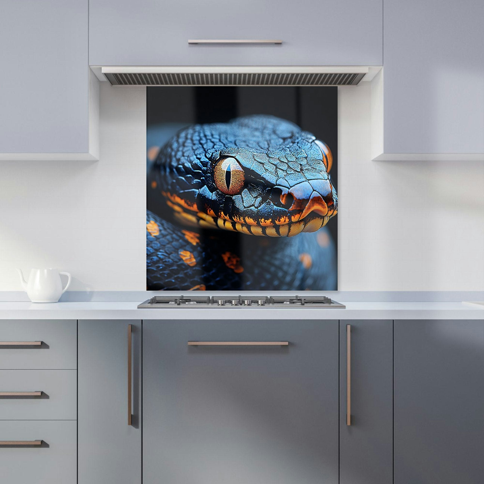 Warren Reed Snake Kitchen Splashback - W700mm X H650mm