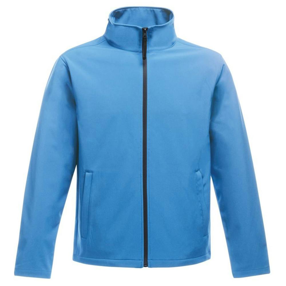Regatta Men's Blue Standout Ablaze Printable Soft Shell Jacket - French /Navy - French /Navy - M - 100% Softshell