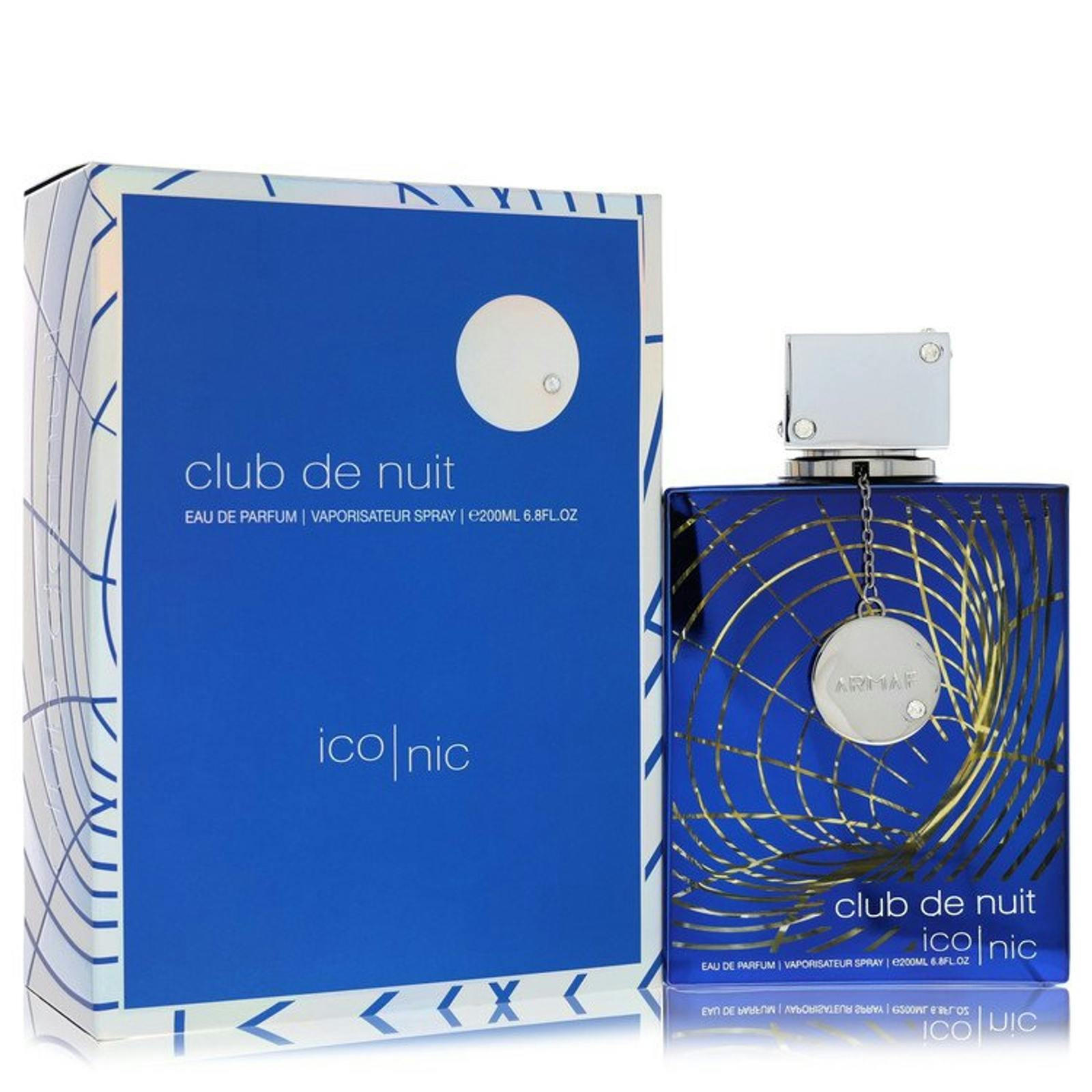Armaf Men's Blue Club De Nuit Iconic By Eau De Parfum Spray 6.8 Oz For 200 Ml