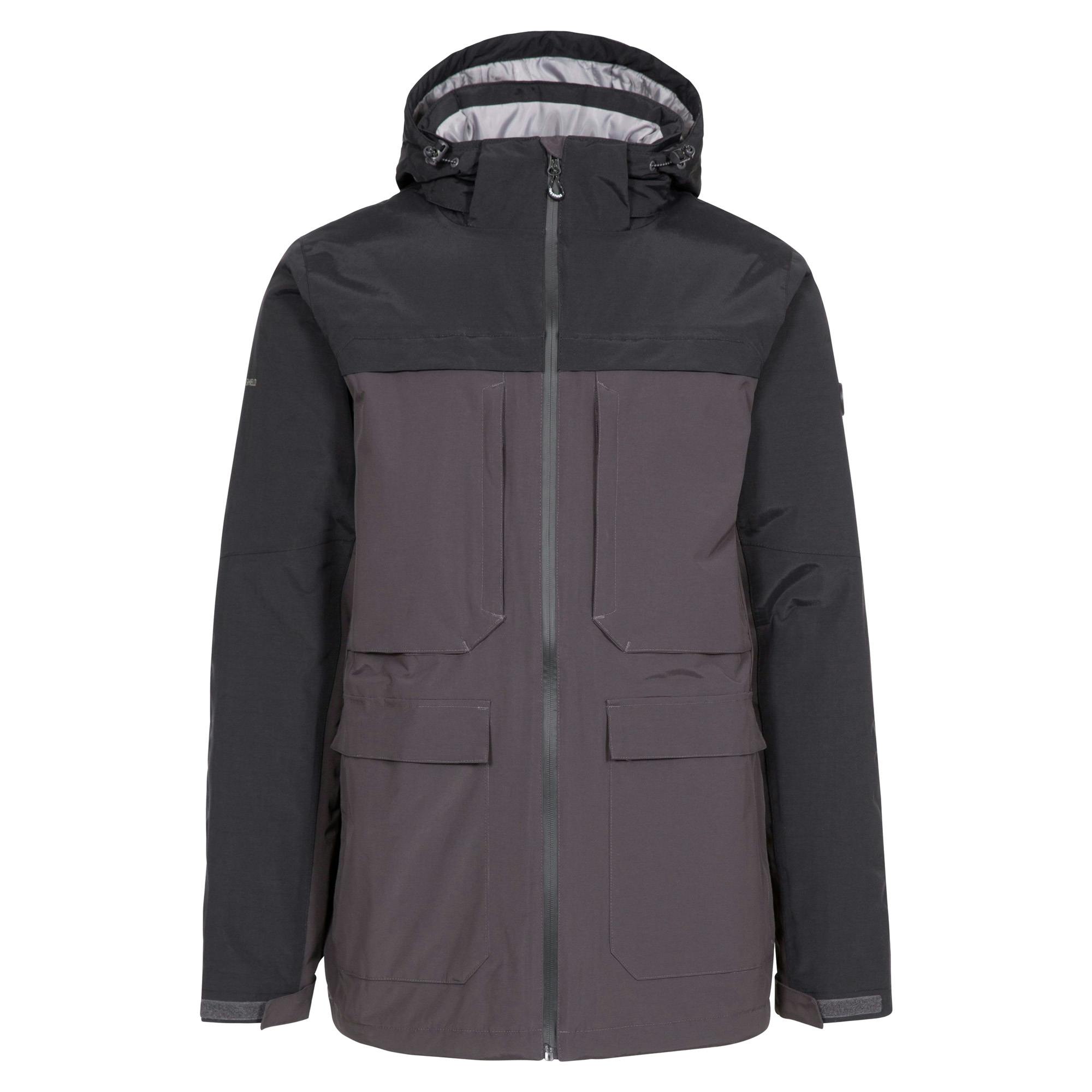 Trespass Mens Heathrack Waterproof Jacket (Dark Grey) - Size X-Small - Image 3