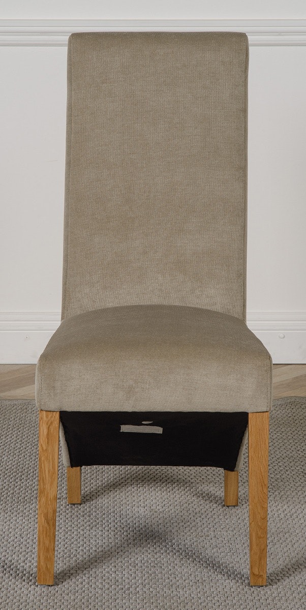 Rackhams Grey Lola Fabric Dining Chair - 1