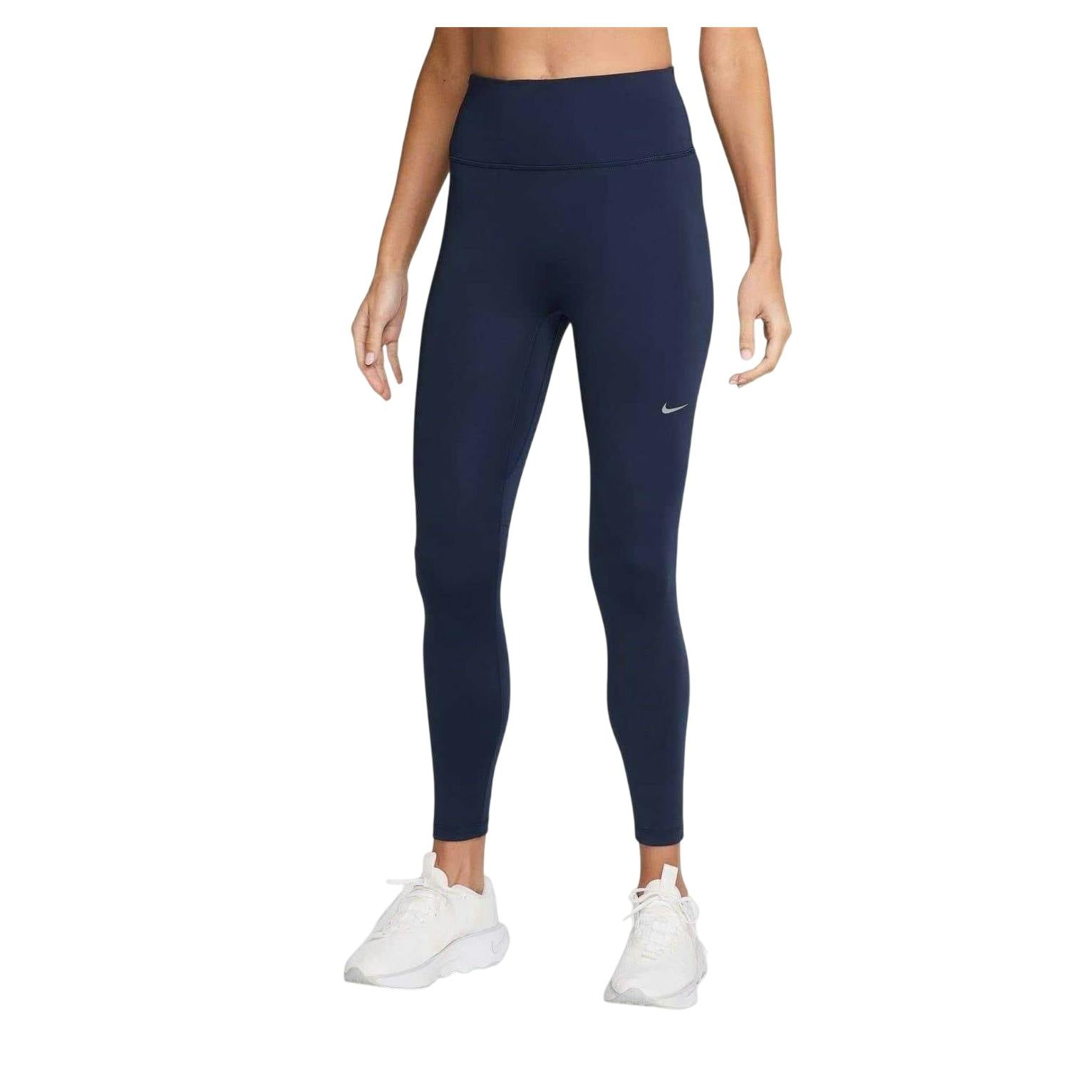 Nike Women's Tempo High Waist 7/8 Leggings - Midnight Navy - 18 Uk - Midnight Navy - 80% Polyester/20% Elastane