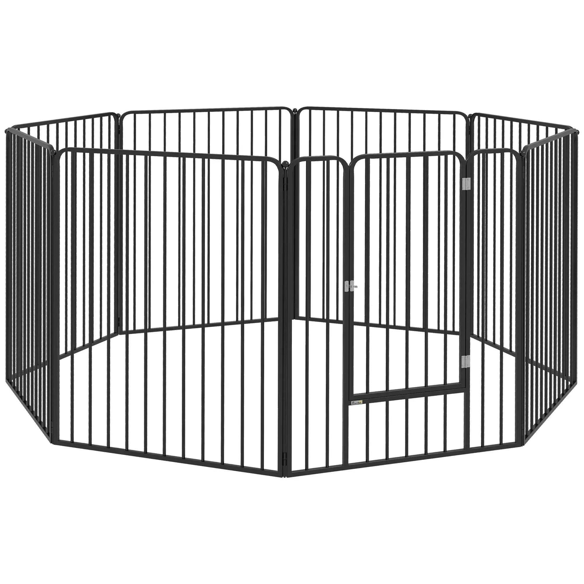 100cm 8 Panels Heavy-duty Dog Playpen for Small Medium Dogs - Image 6