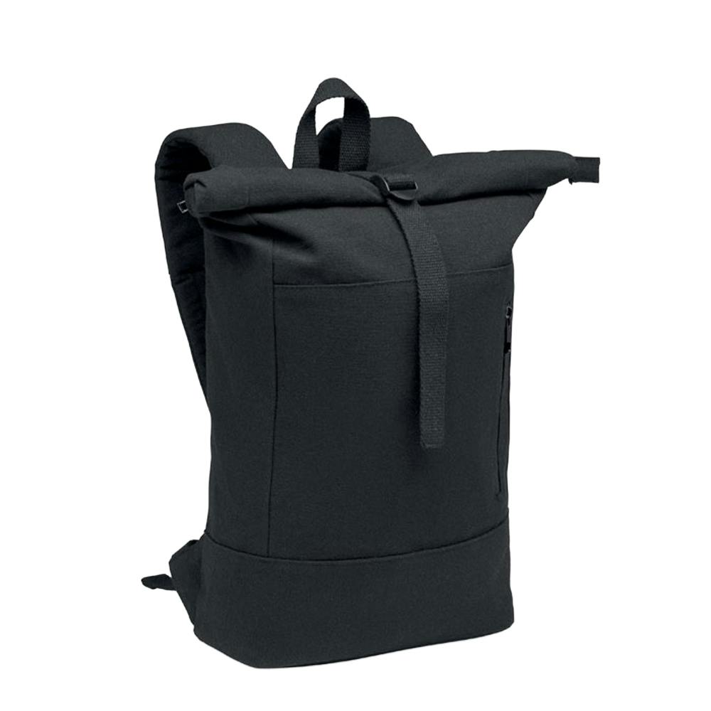 Midocean Black Koper Roll Top Laptop Backpack - One Size