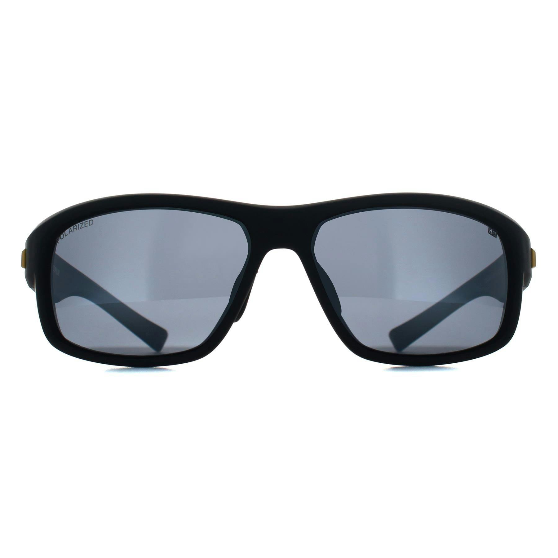 Caterpillar Black/Grey Sunglasses Cts-Fused 104P Mirror Polarized