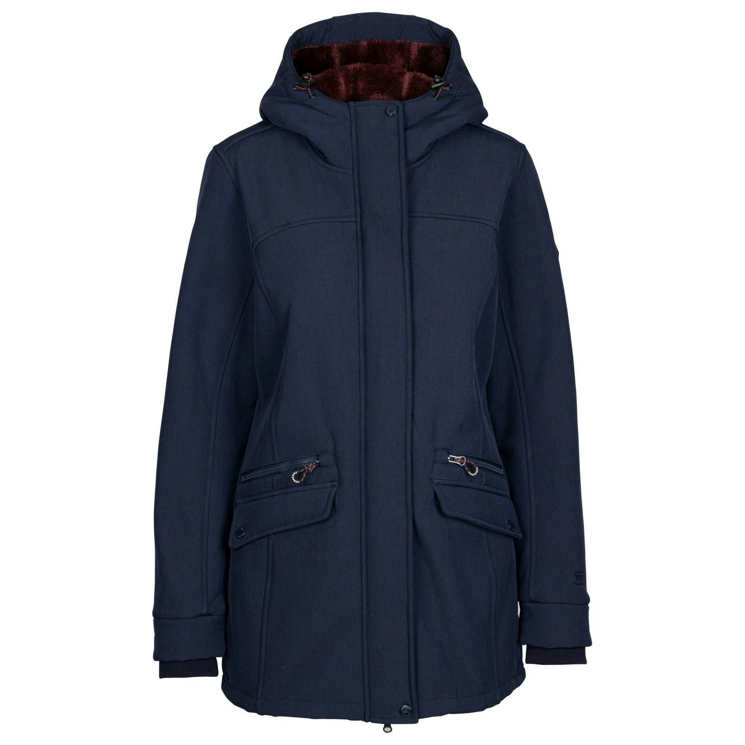 Trespass Women's Anza Tp75 Soft Shell Jacket - Navy - M - Navy - 96% Polyester/4% Elastane