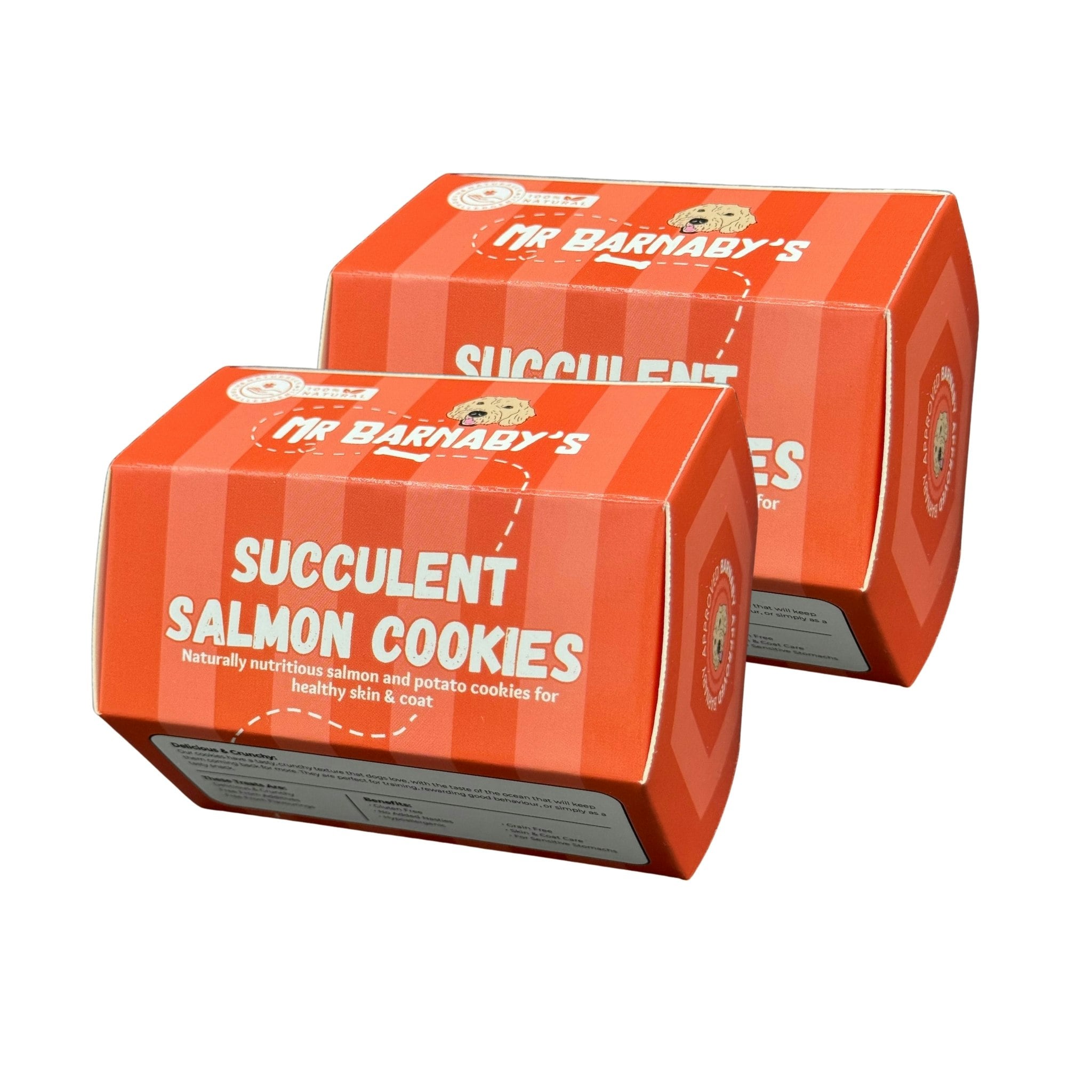 Mr Barnaby’s Salmon Mr Barnaby's Succulent Cookies Dog Treats (Pack Of 2) - Pack Of 2 - 2