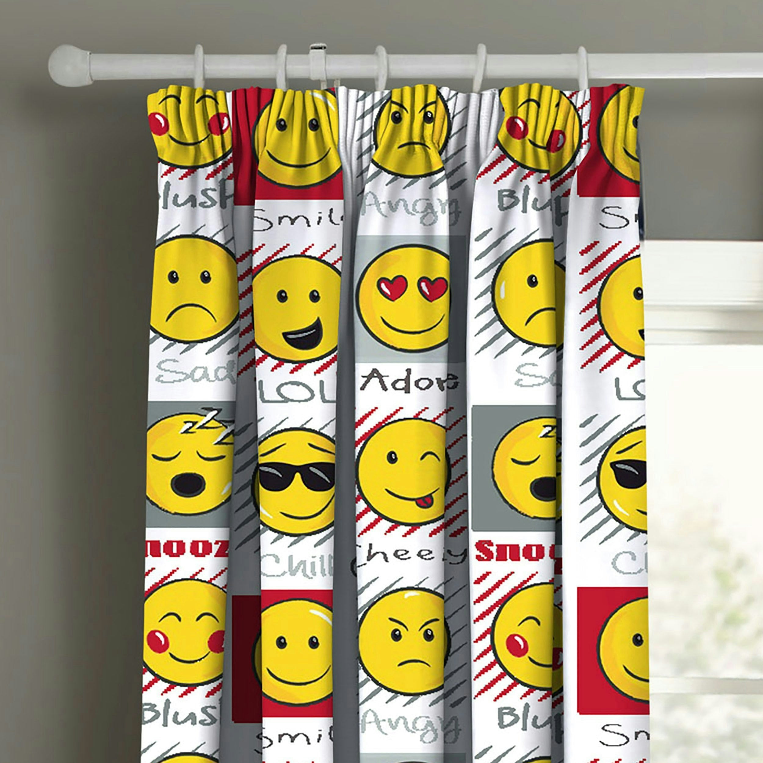 Velosso White Expressions Pencil Pleat Curtains - 168Cm X 183Cm