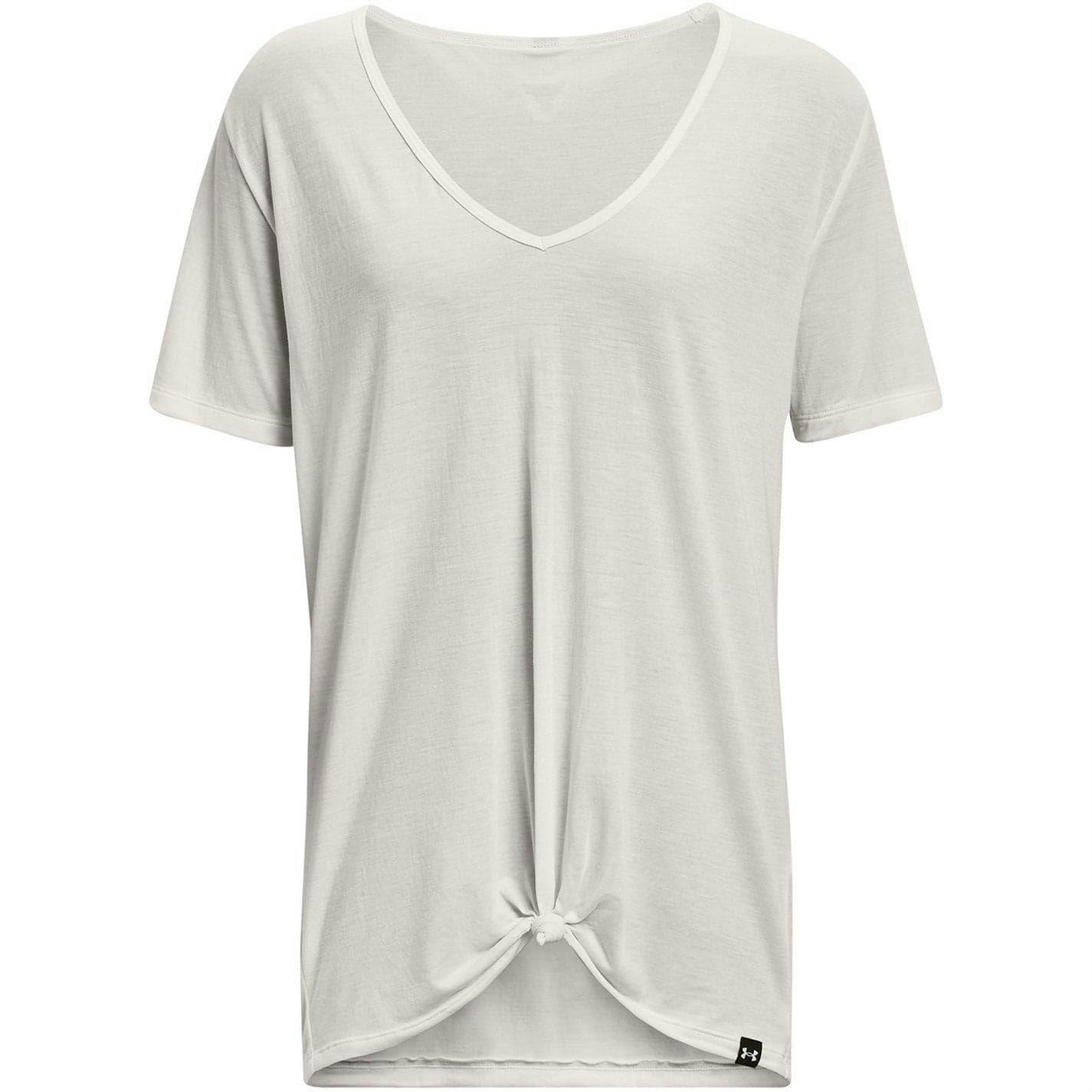 Under Armour Women's White / Project Rock T-Shirt - 10 Uk - 80% Polyester/20% Tencel