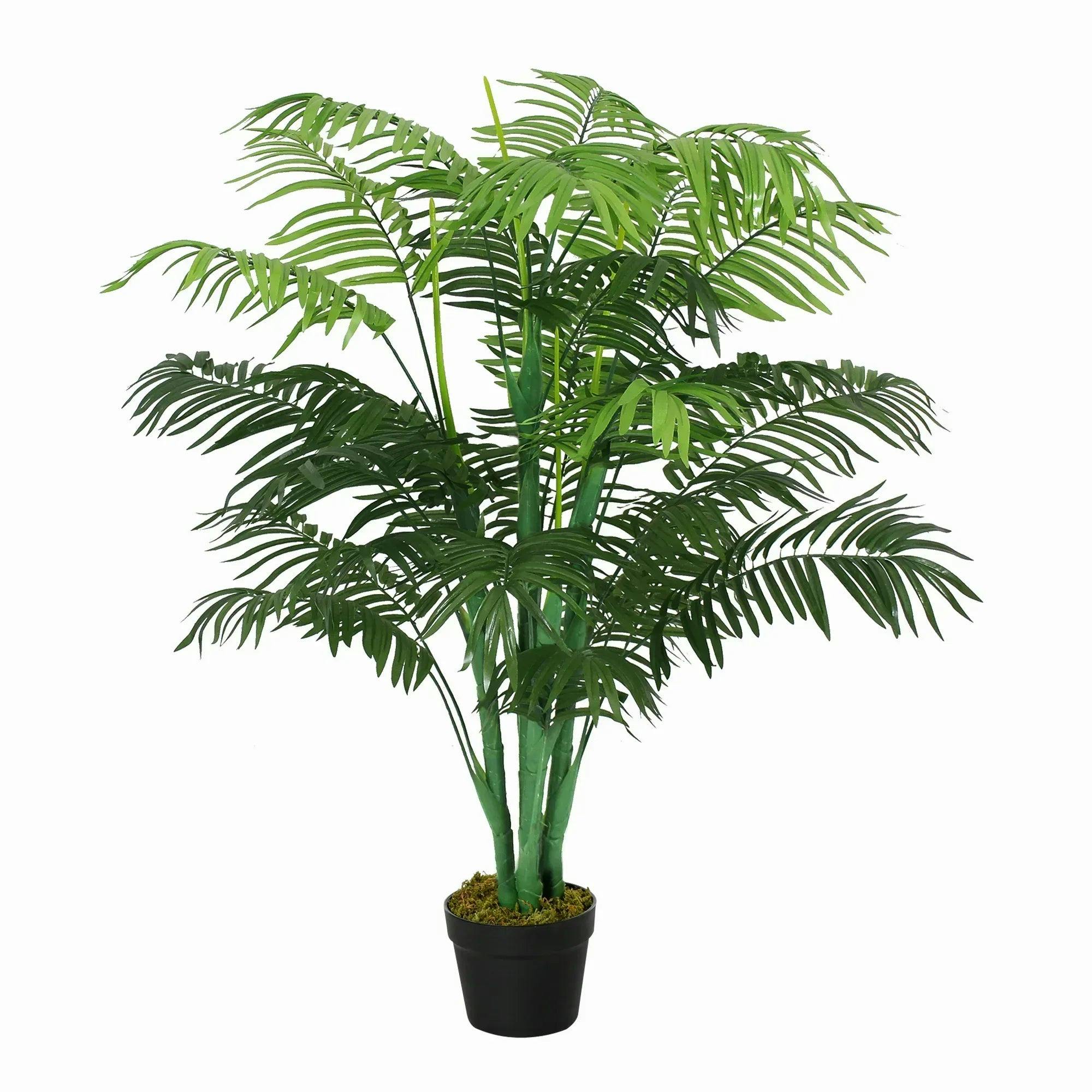 Outsunny Unisex Green 125Cm/4Ft Artificial Palm Plant Decorative Tree 18 Leaves Nursery In - Image 6