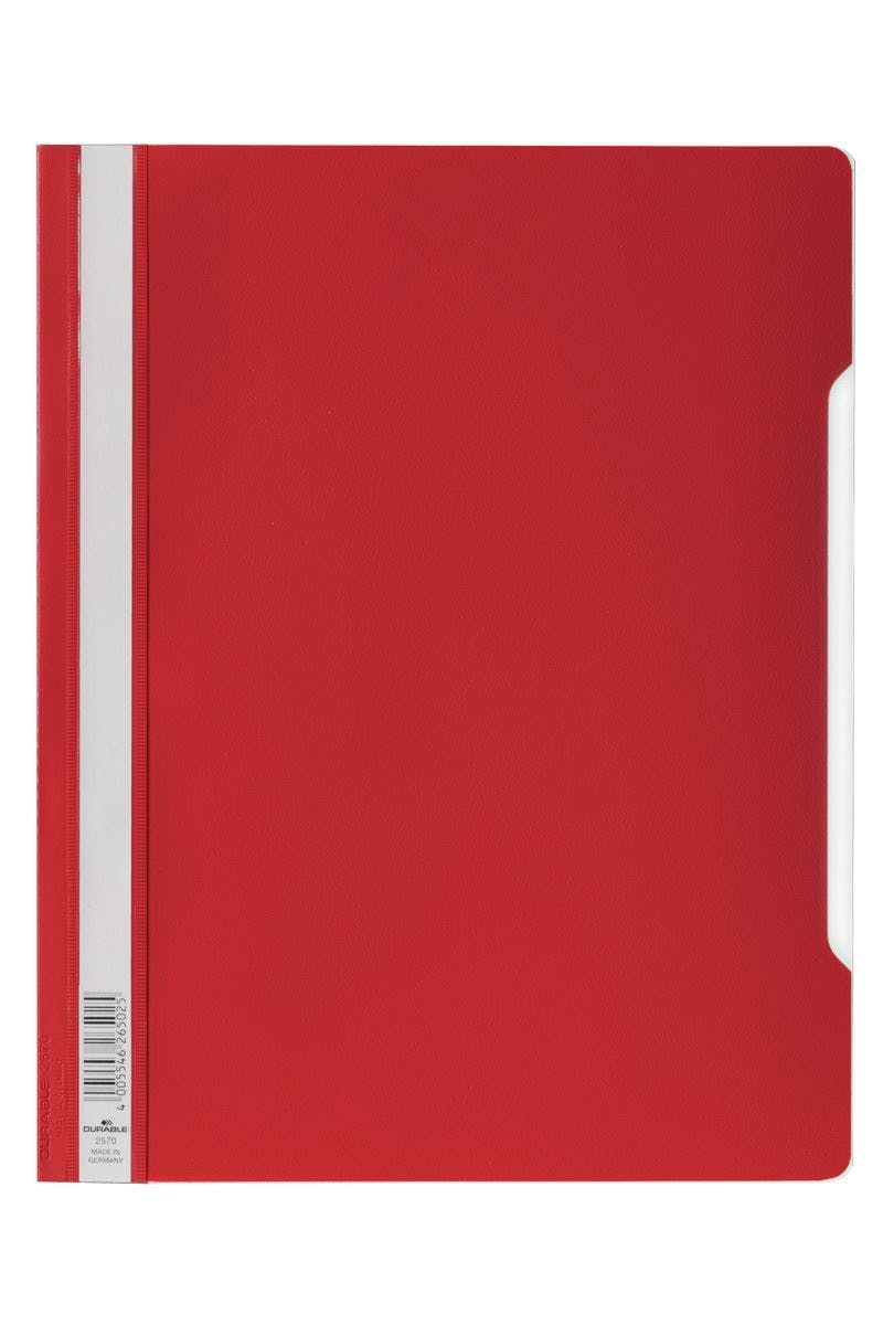 Rackhams Red Clear View Project Folder Document Report File | 50 Pack | A4