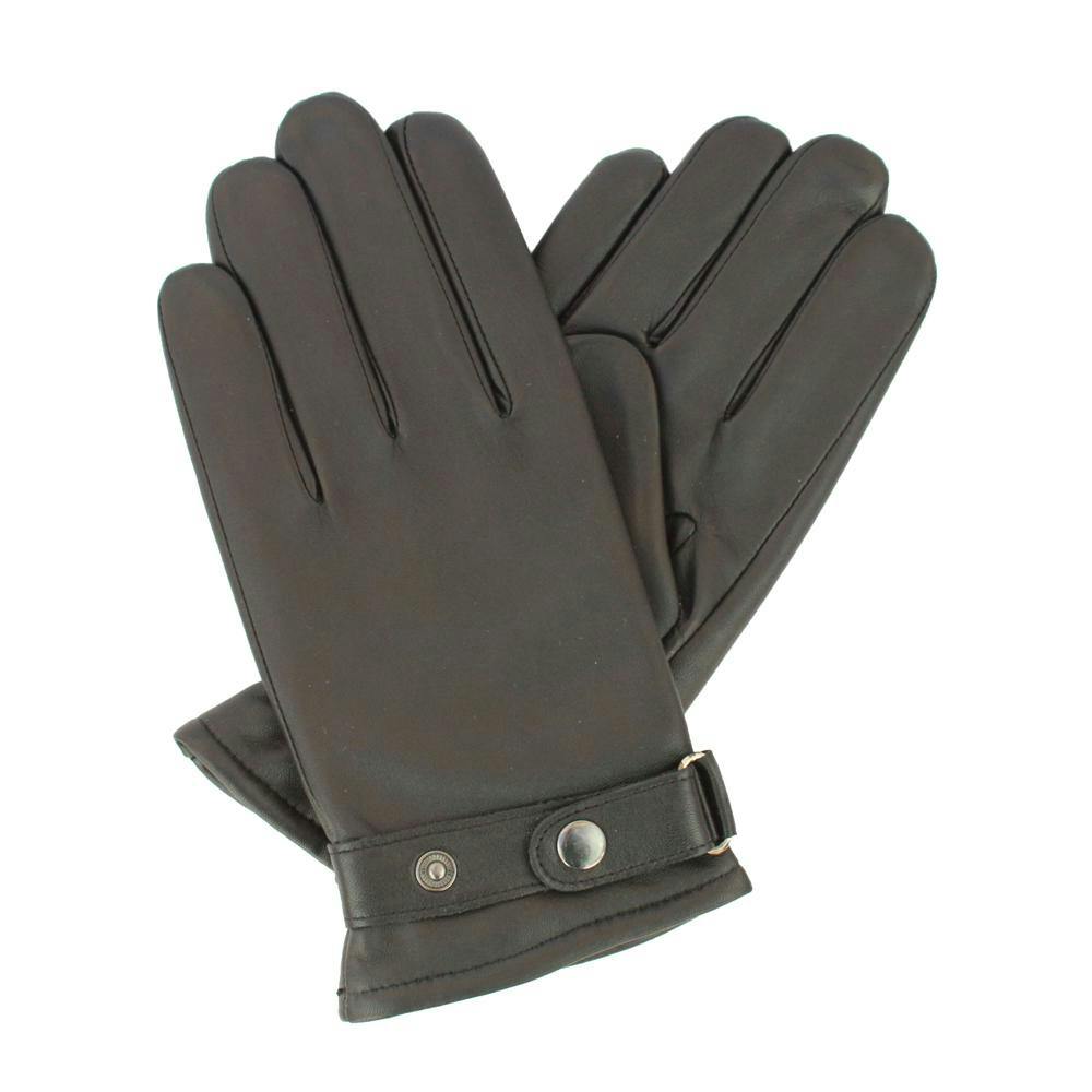 Eastern Counties Leather Men's Brown Anton Strap Gloves - M - 100% Leather