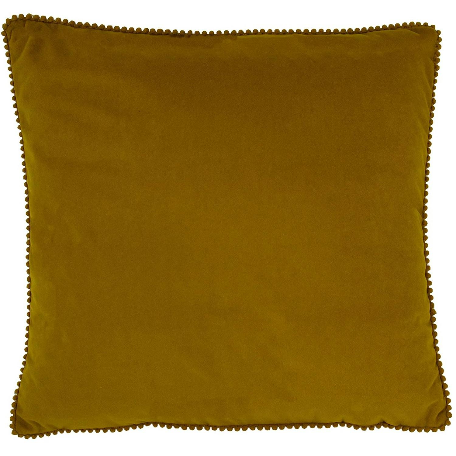 Rackhams Yellow Cosmo Cushion Cover - Ochre - One Size - Ochre - 100% Polyester