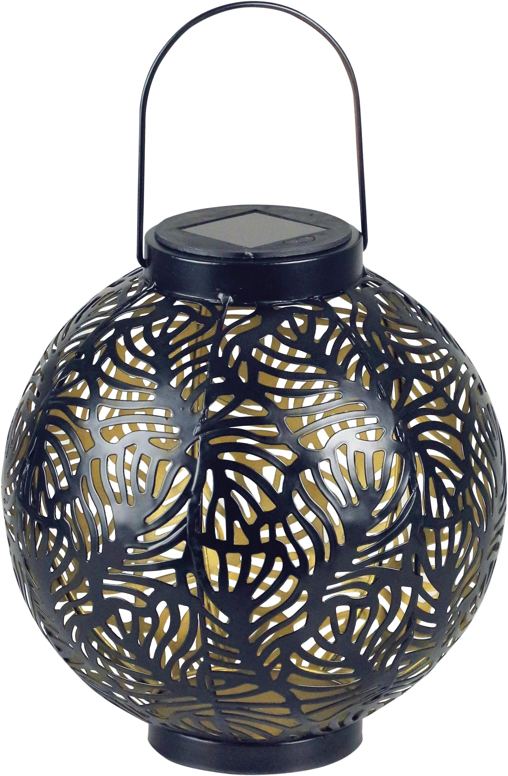 Rackhams Black Solar Samba Table Led Lantern /Copper