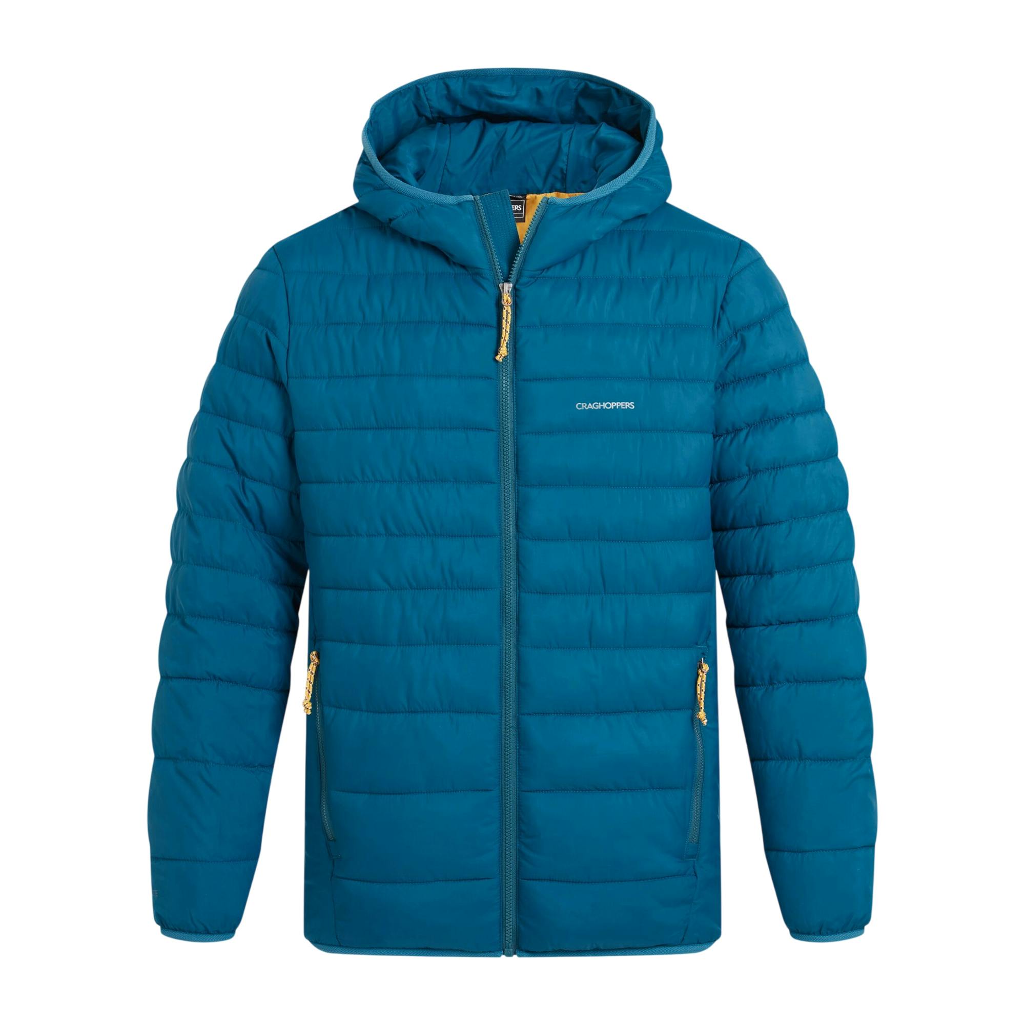 Craghoppers Men's Blue Compresslite Ix Hooded Padded Jacket - Coastal - S - Coastal - 100% Recycled Polyester