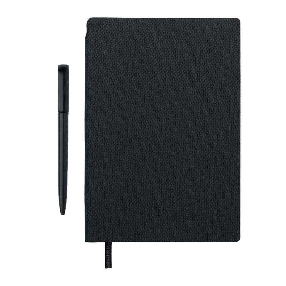 Rackhams Black Nota A5 Notebook With Pen - One Size