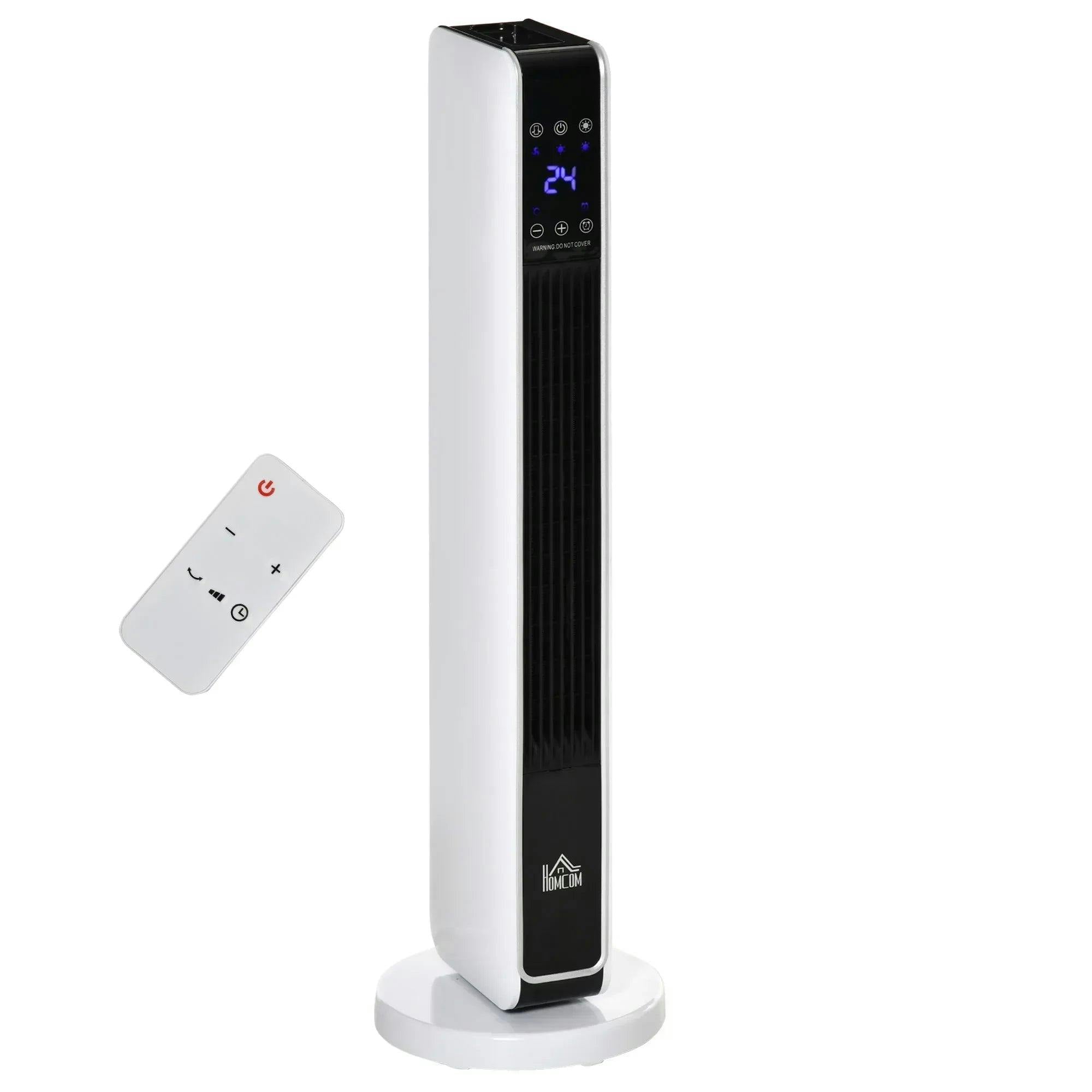 Homcom 2200W Indoor Tower Space Heater 10-49°C Timer Thermostat Oscillating - Image 6