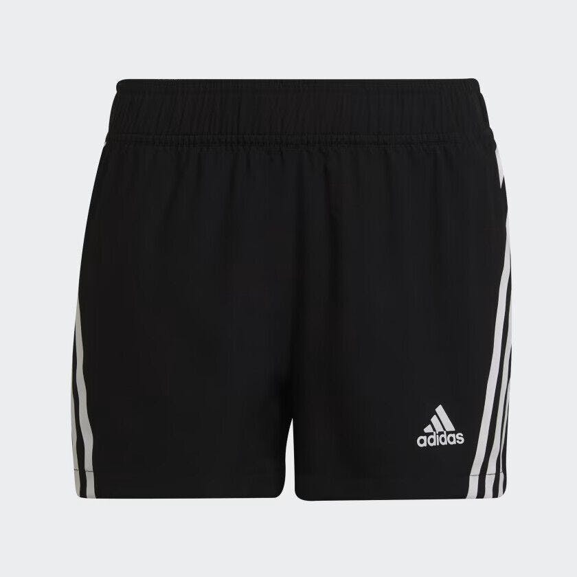 Adidas Girls Black Shorts 3 Stripes Woven Hd4344 - 164 13-14 Years