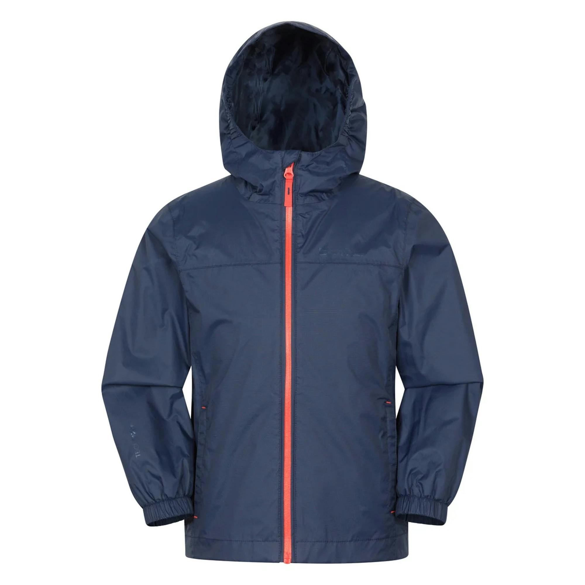 Mountain Warehouse Blue Kids Torrent Waterproof Jacket - 13 Years - 100% Polyester
