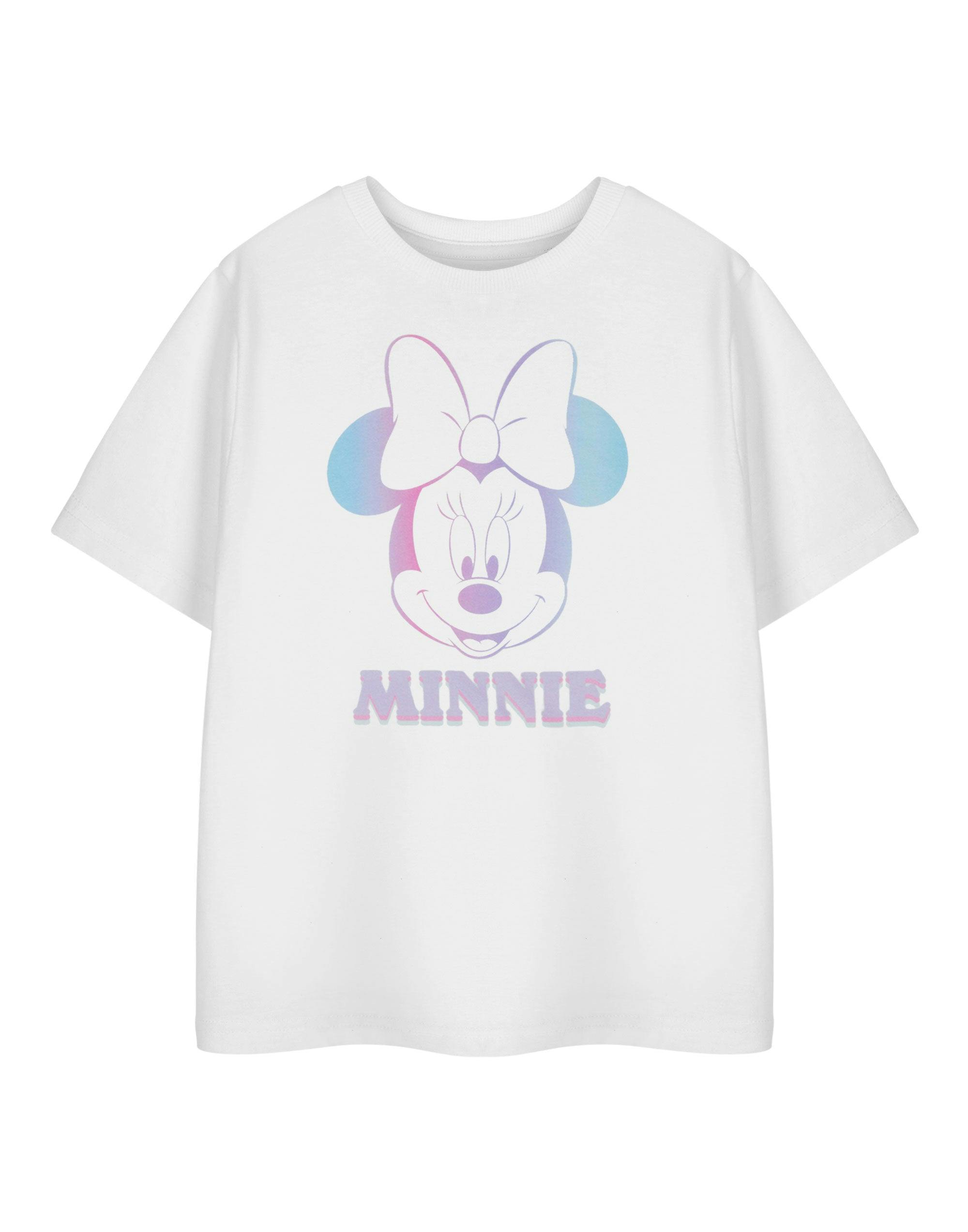 Vanilla Underground Girls White Disney Minnie Gradient Short Sleeved T-Shirt - 2-3 Years