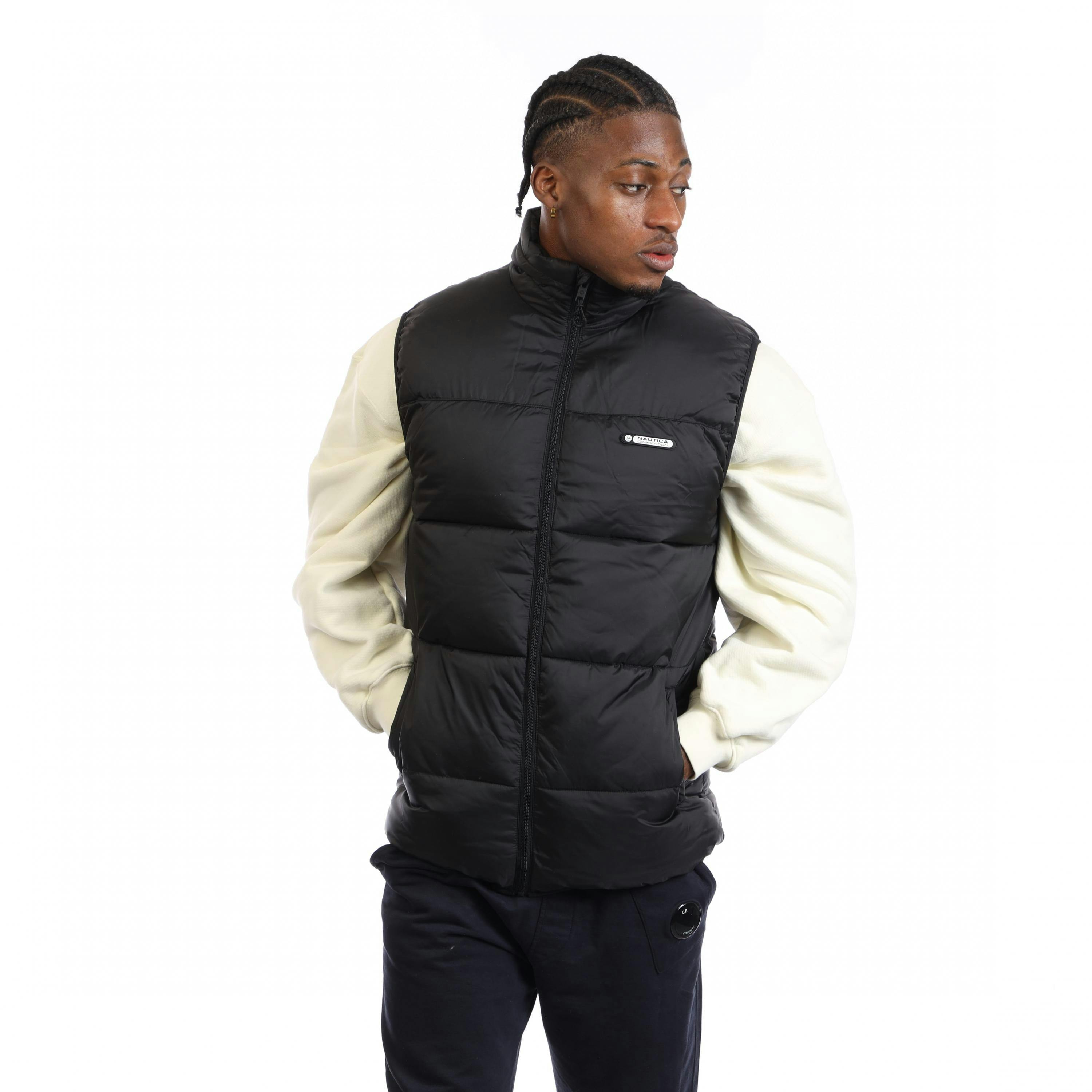 Nautica Men's Black Spitalfields Gilet - Xxl - 100% Polyester
