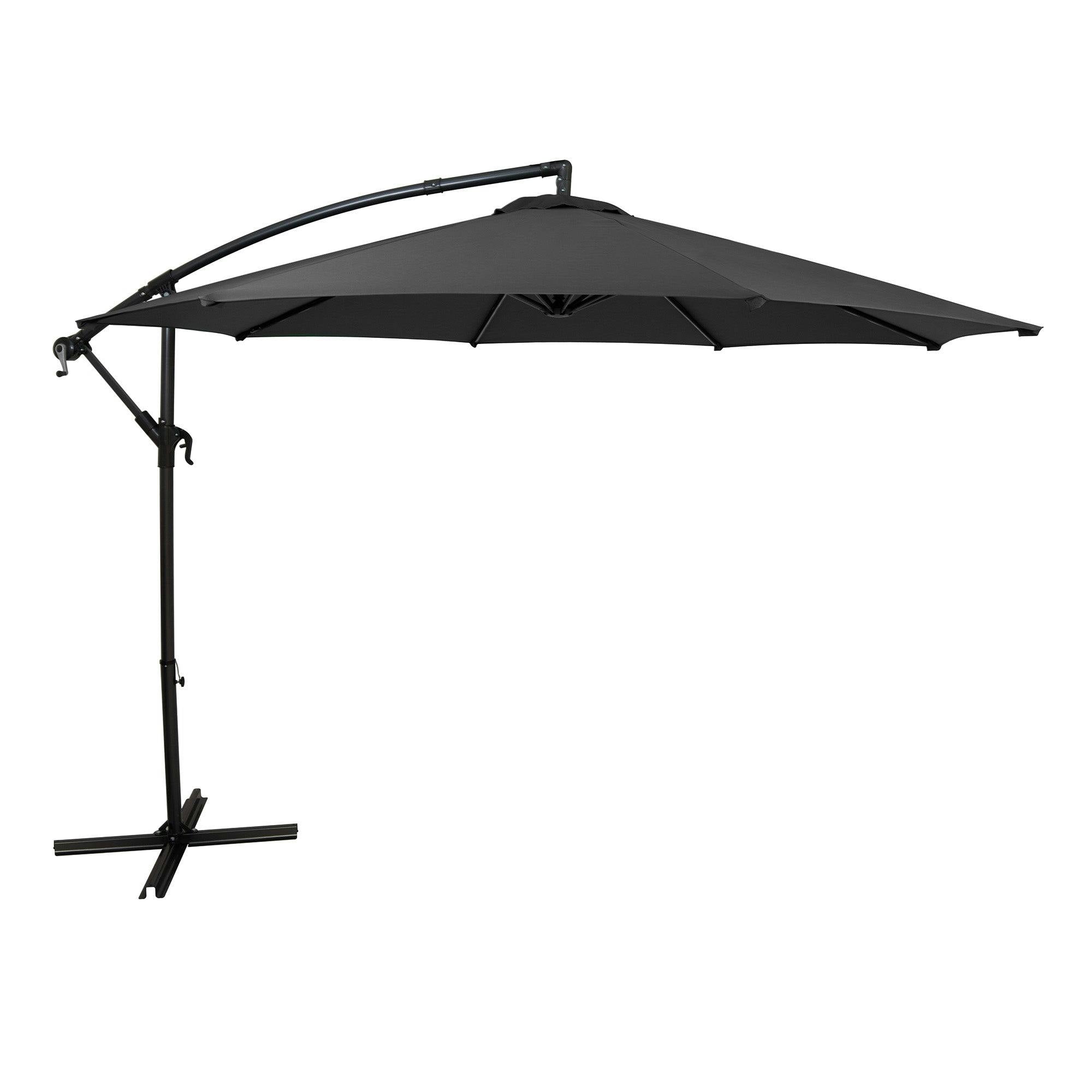 Rackhams Grey Cantilever Parasol 3M –