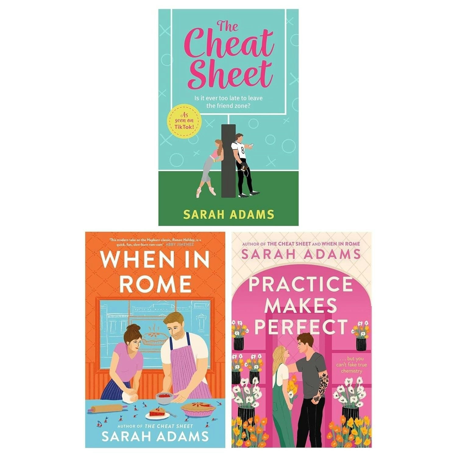 Headline Sarah Adams Collection 3 Books Set (The Cheat Sheet, When In Rome, Practice Makes Perfect)