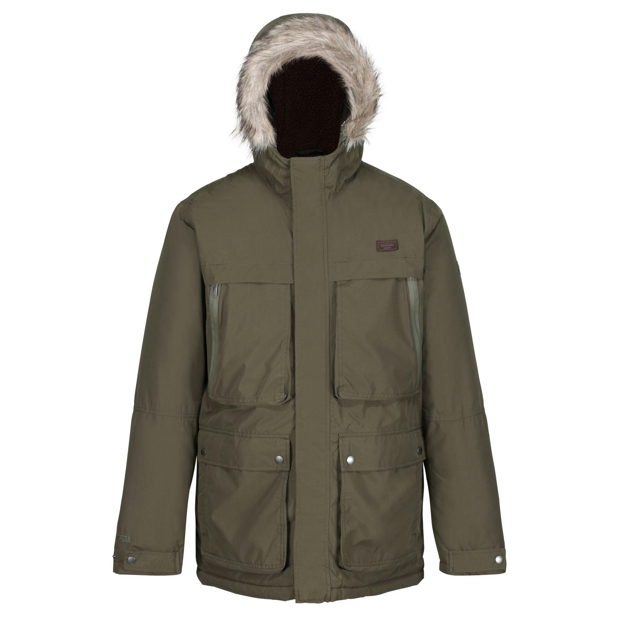 Regatta Men's Dark Volter Waterproof Insulated Parka - Khaki - Khaki - L - 100% Polyester