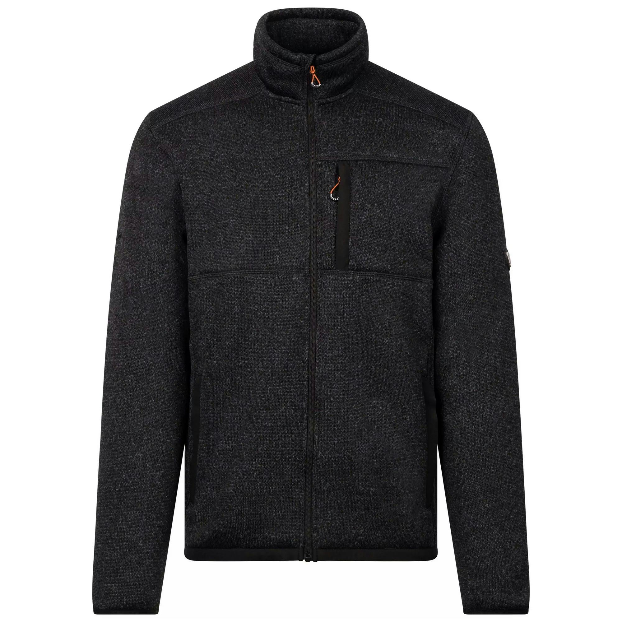 Trespass Men's Black Bramall Fleece Jacket - Marl - Xs - Marl - 70% Polyester/30% Acrylic
