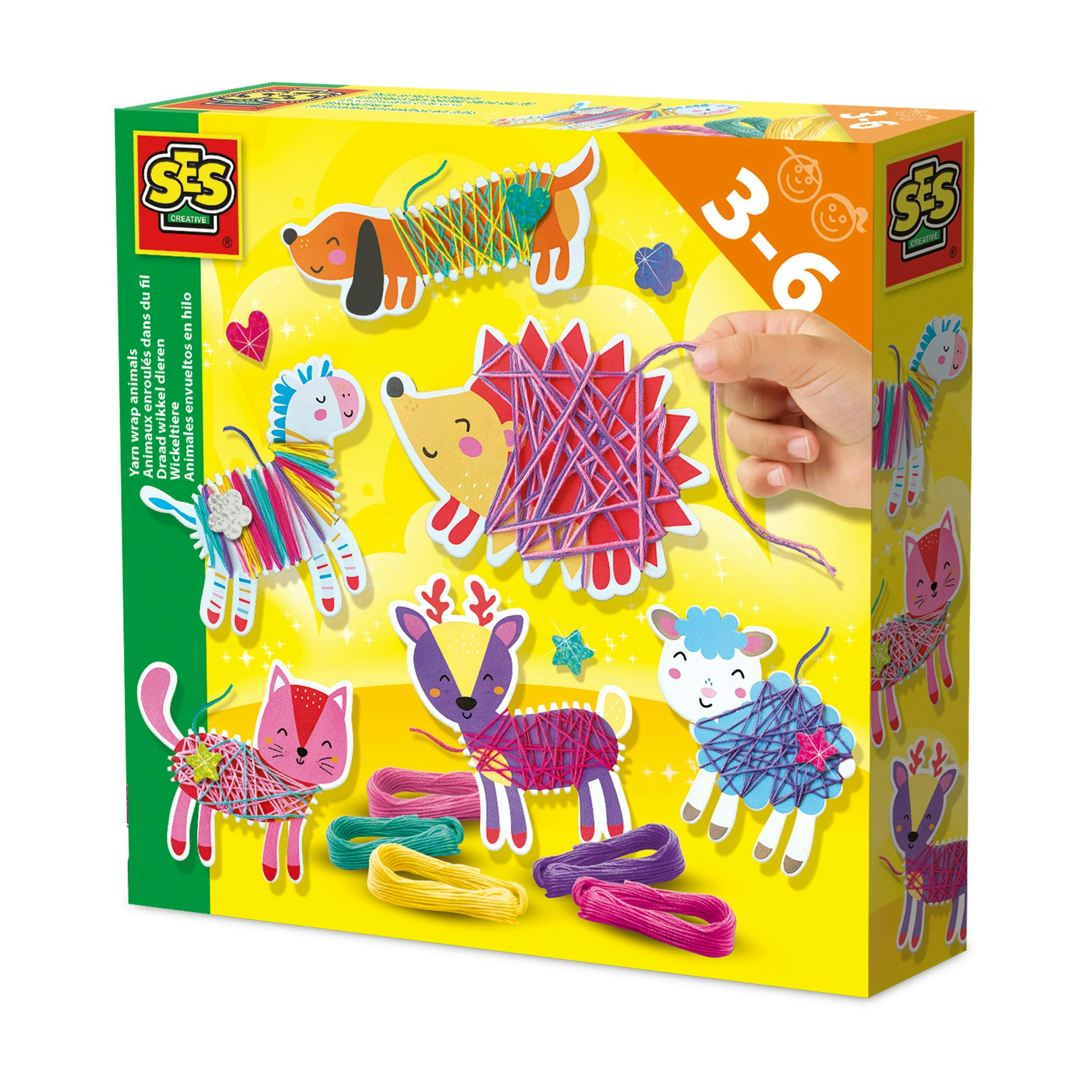 Ses Creative Unisex Multicolor Yarn Wrap Animals | Size: 1 Pack - Image 4