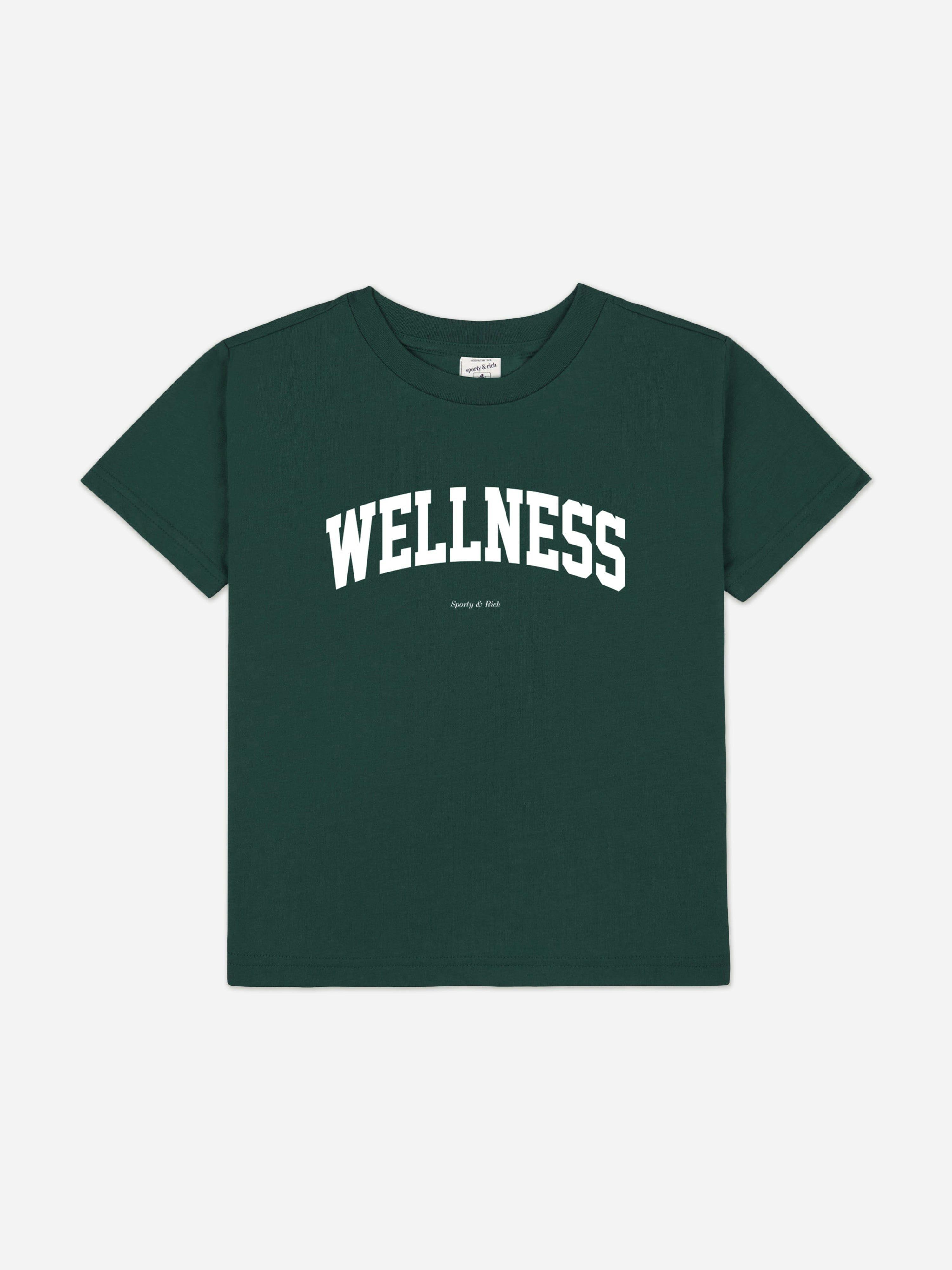 Sporty & Rich Green Kids Wellness Ivy T-Shirt In - 4 - 6 Yrs