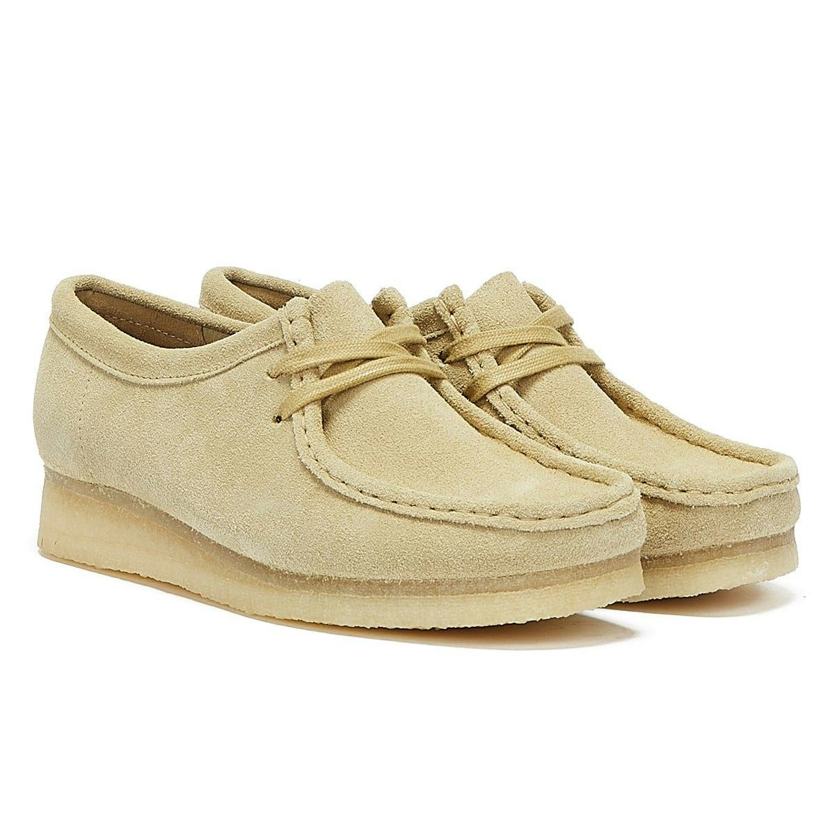 Clarks Women's Beige Originals Wallabee Suede Shoes - Uk 3 / Eu 35.5 / Us 5.5
