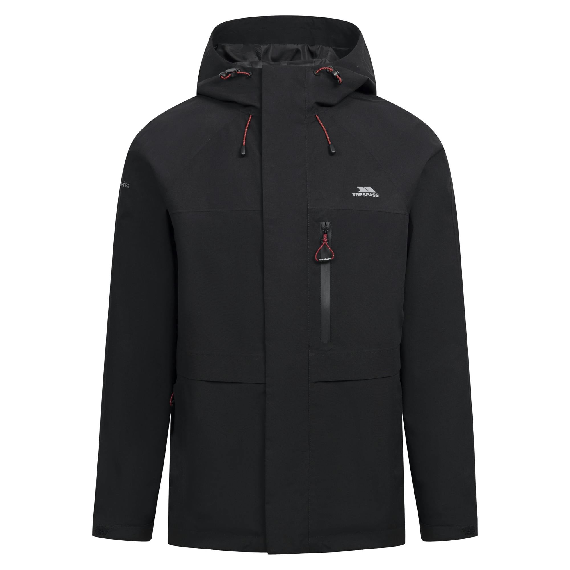 Trespass Men's Black Carnish Waterproof Jacket - L - 100% Mixed