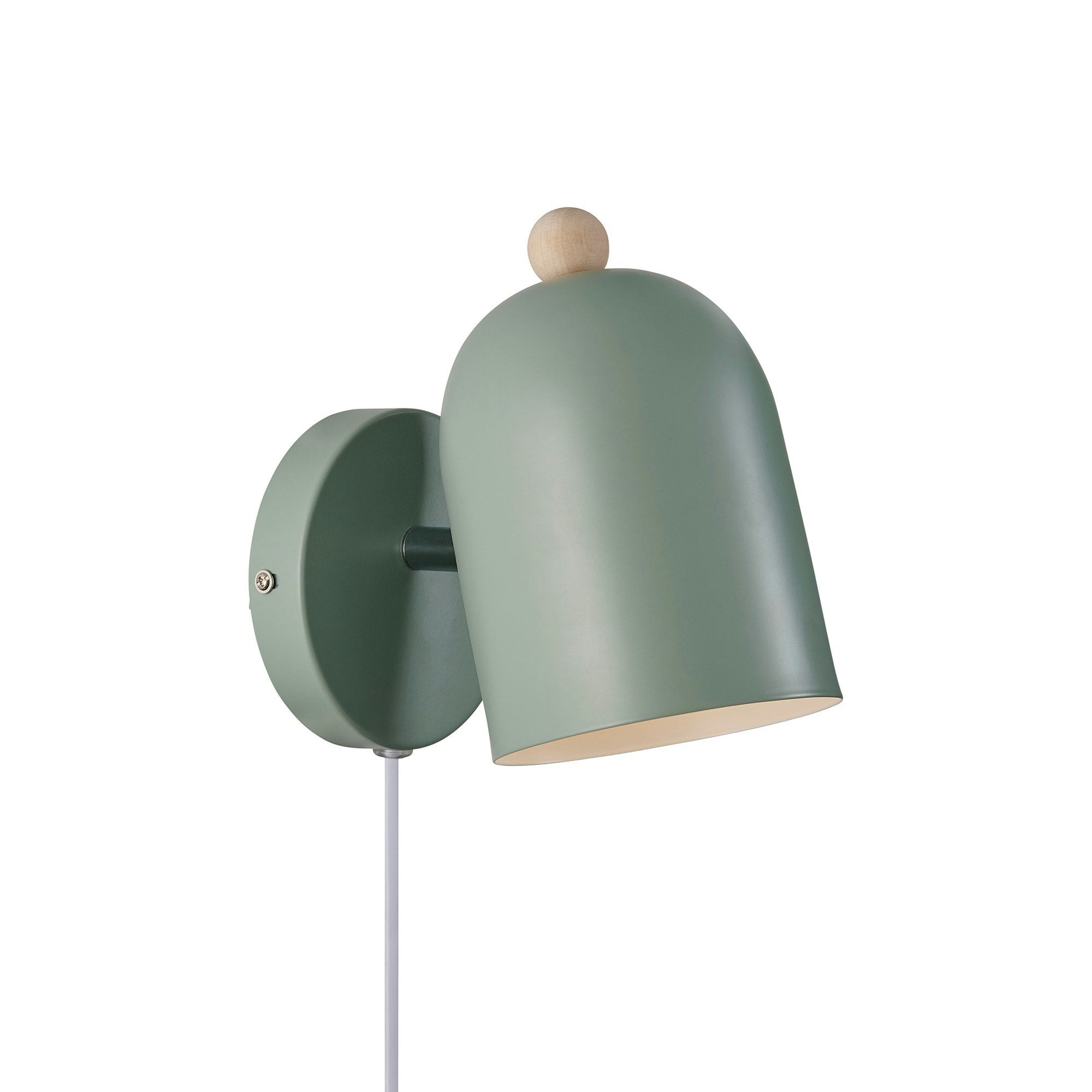 B&Q -  Gaston Metal Wall Light  Green,plug In Or Mains - Image 4