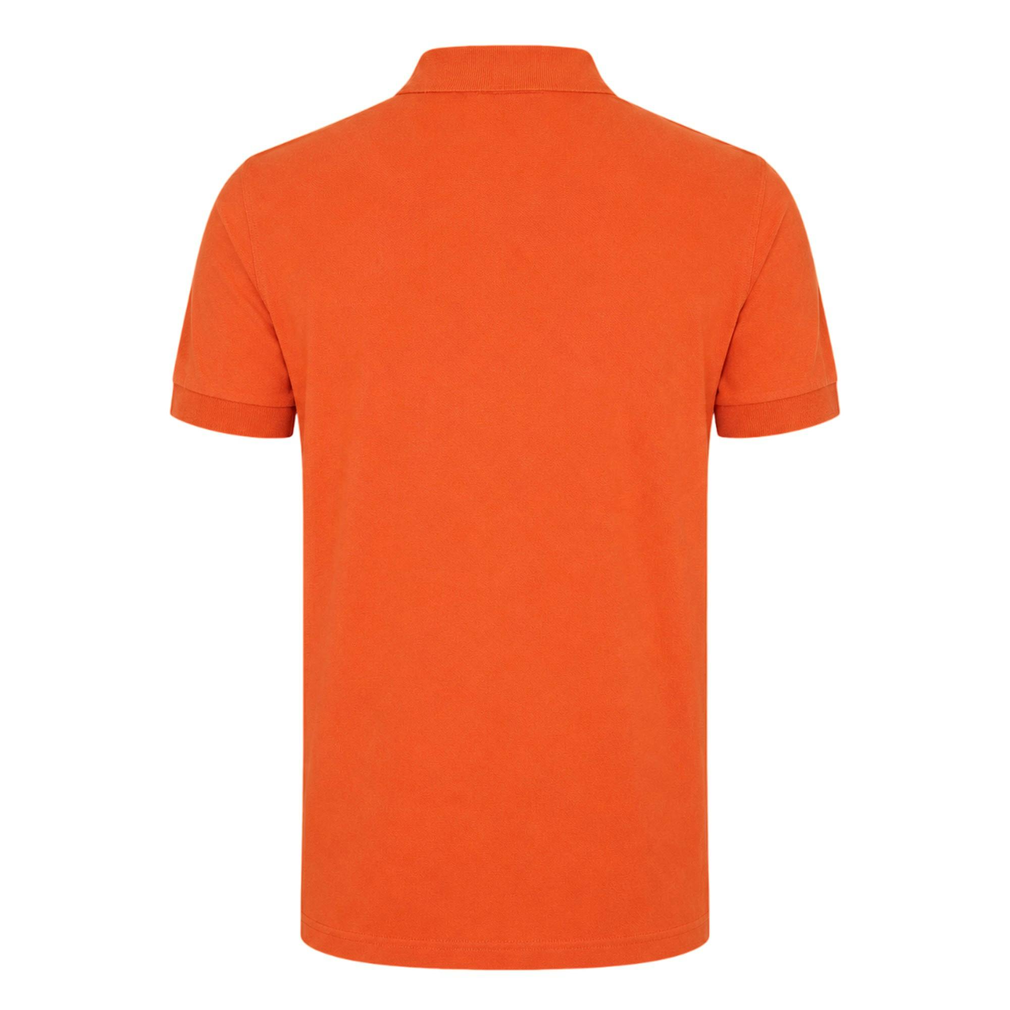 Boss Men's Dark/Orange Firenze Cotton Polo Shirt - M - 100% Cotton