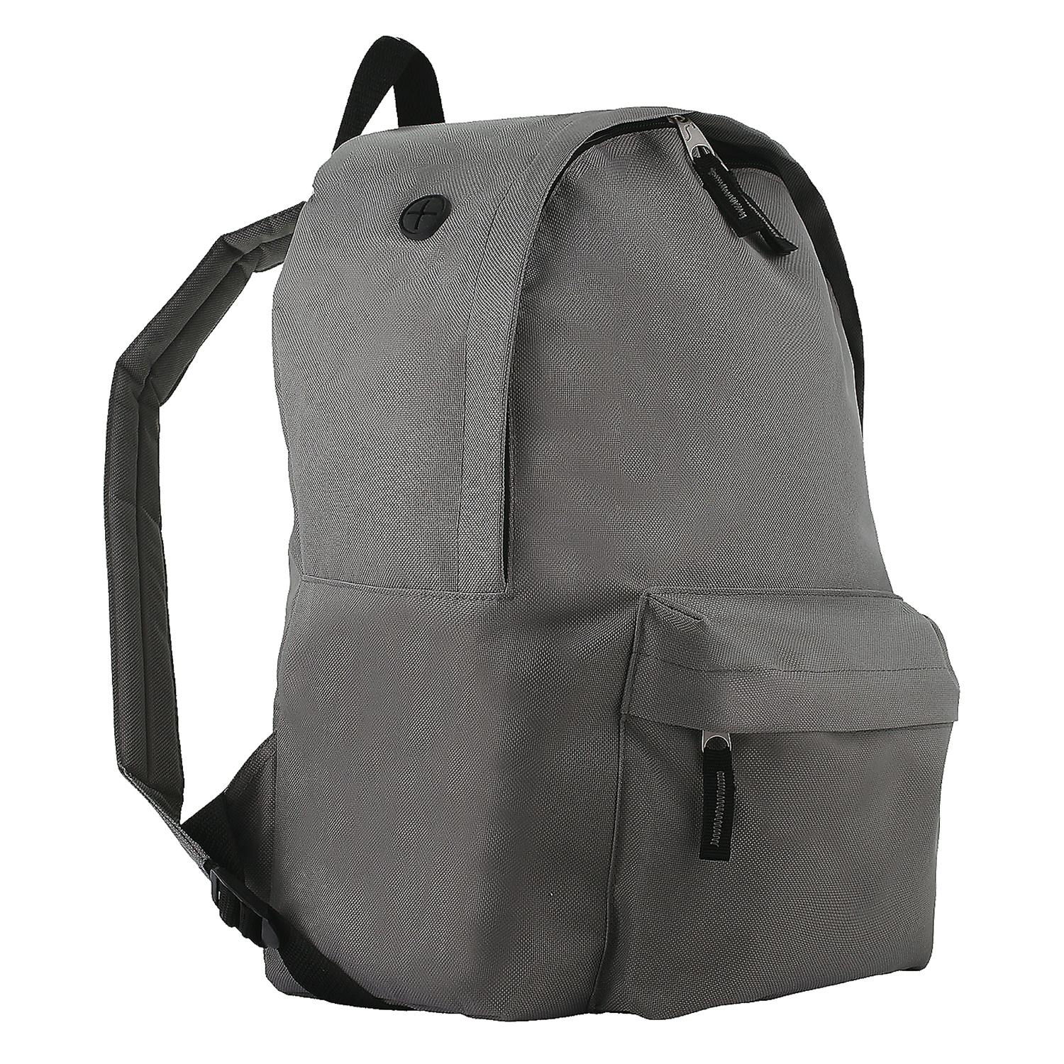 Sol's Men's Mid Grey Rider Backpack Rucksack Bag In - Image 4