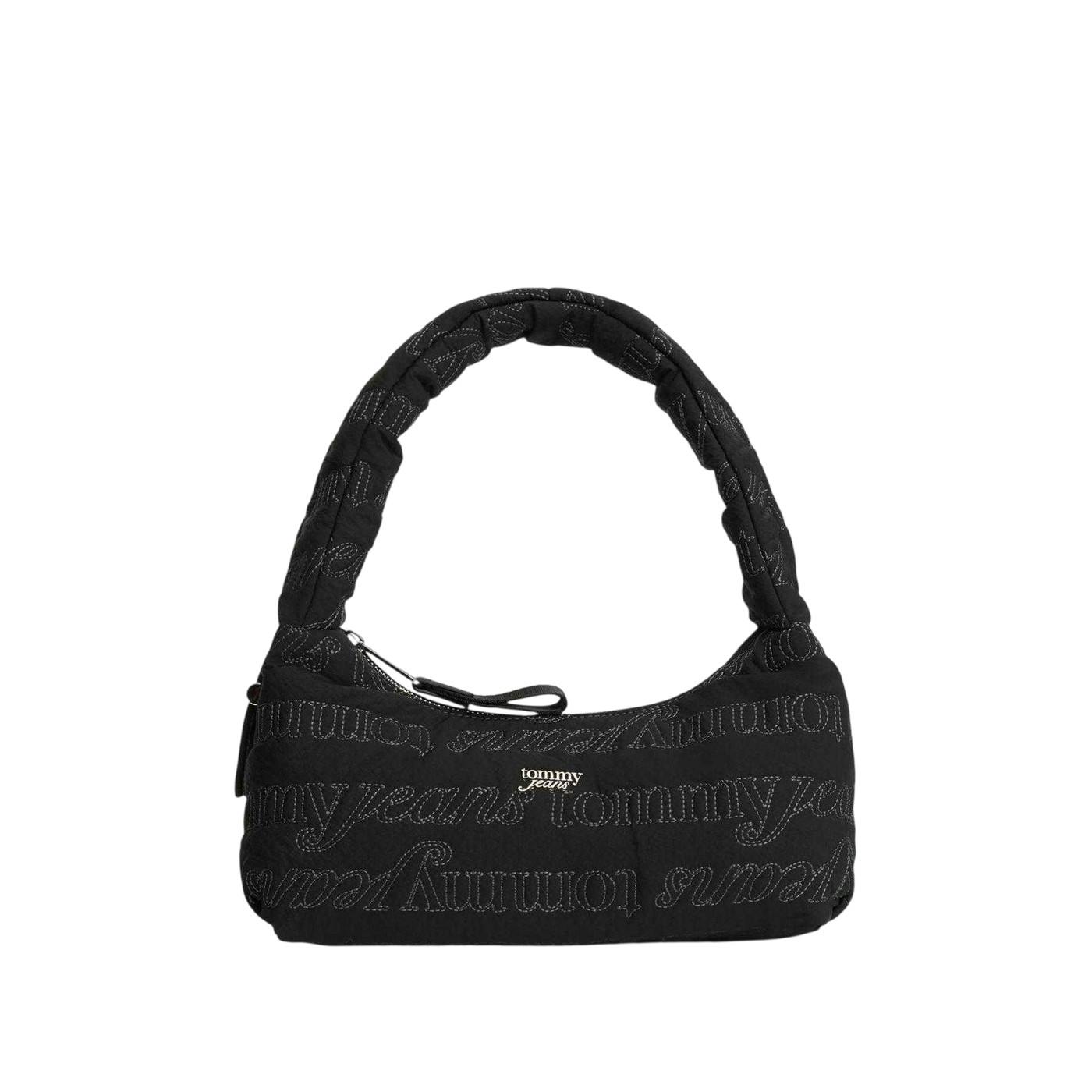Tommy Jeans Women's Black Icon Shoulder Bag - One Size - 100% Nylon