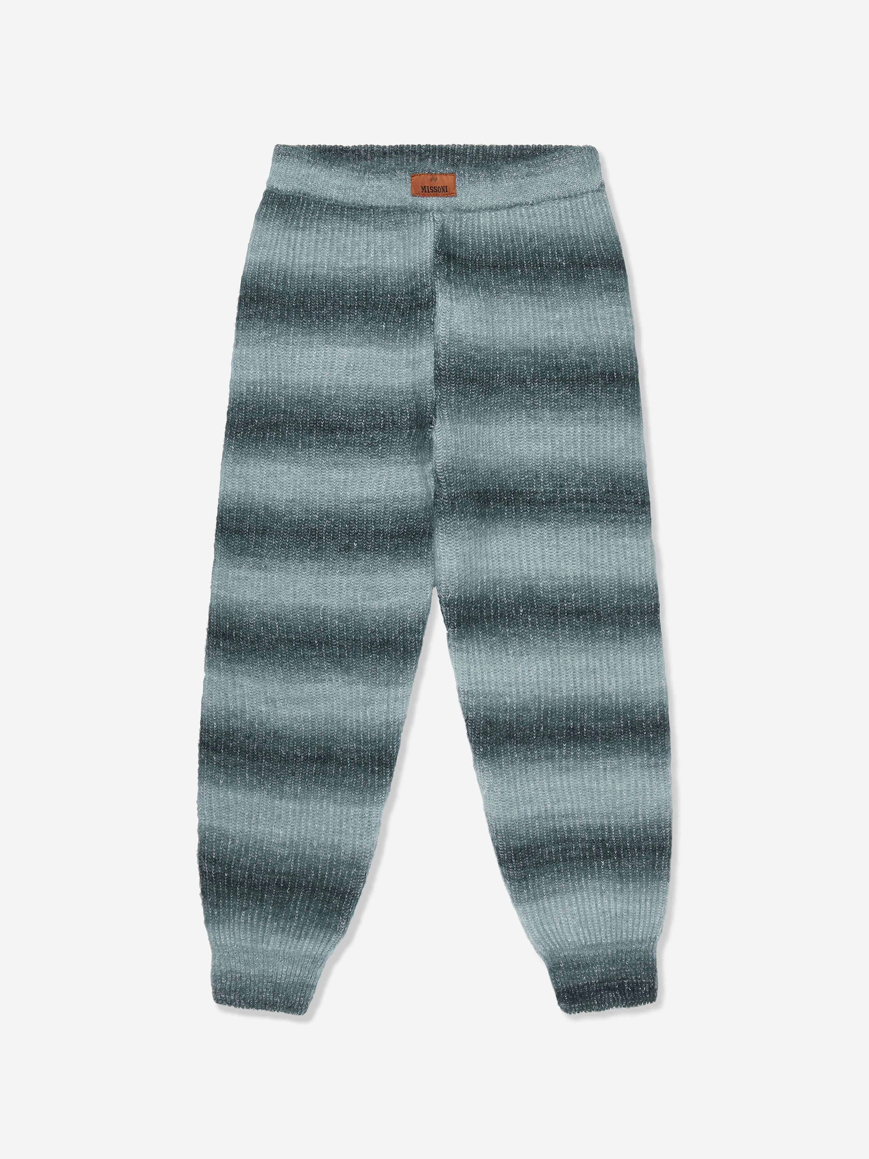 Missoni Grey Kids Knitted Trousers In - 14 Yrs