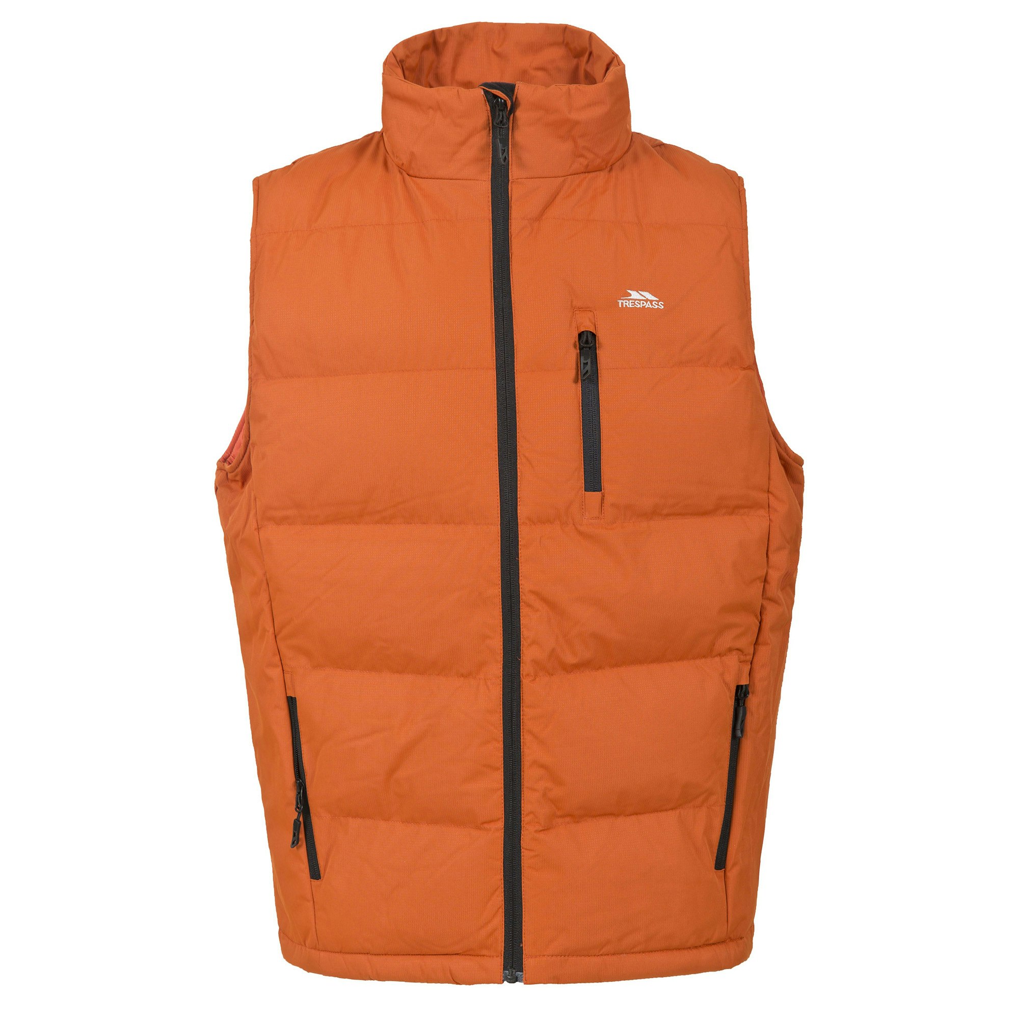 Trespass Men's Orange Clasp Padded Gilet/Bodywarmer - Burnt - Burnt - Small