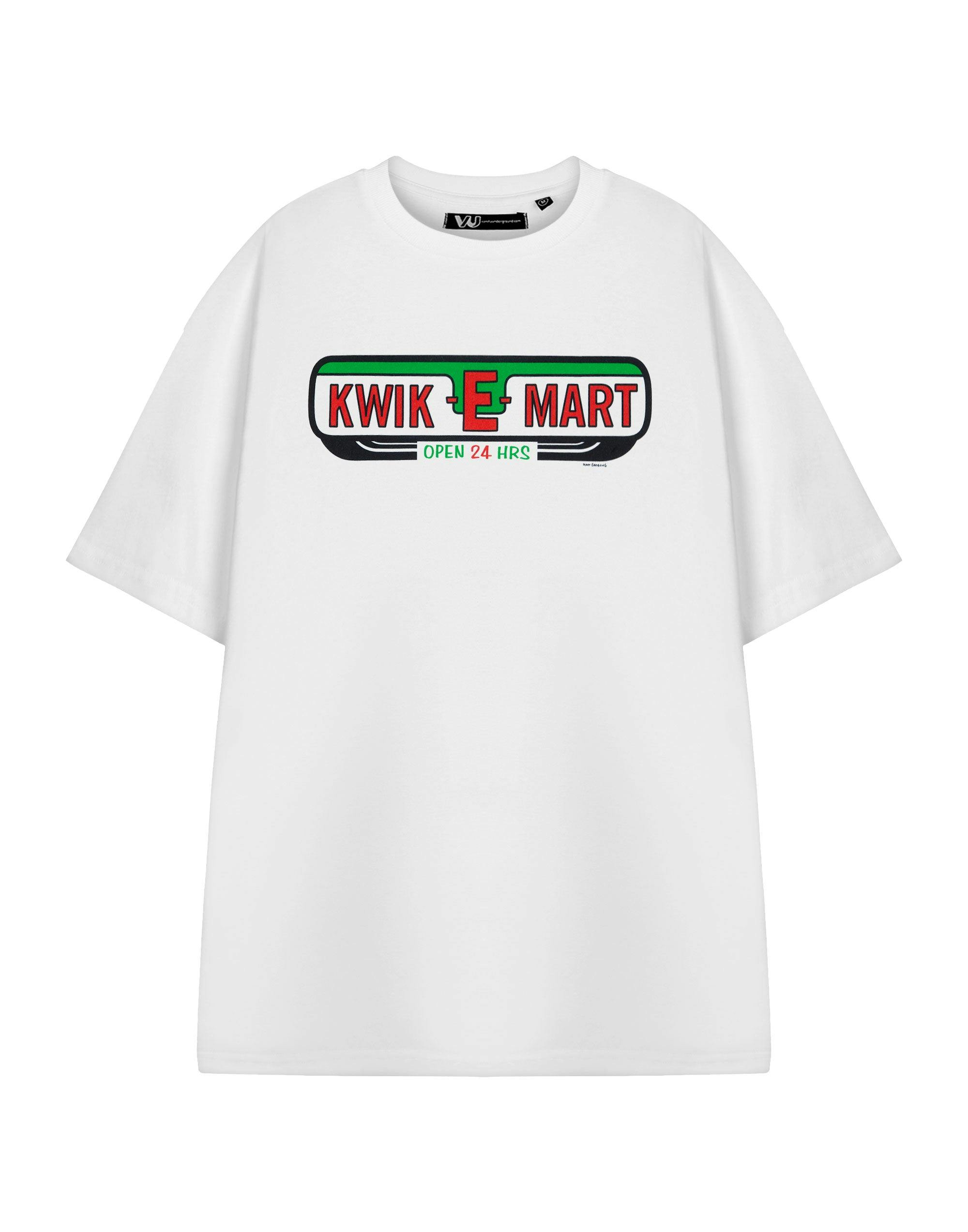 Vanilla Underground Men's White The Simpsons Kwik-E-Mart Short Sleeved T-Shirt - Large