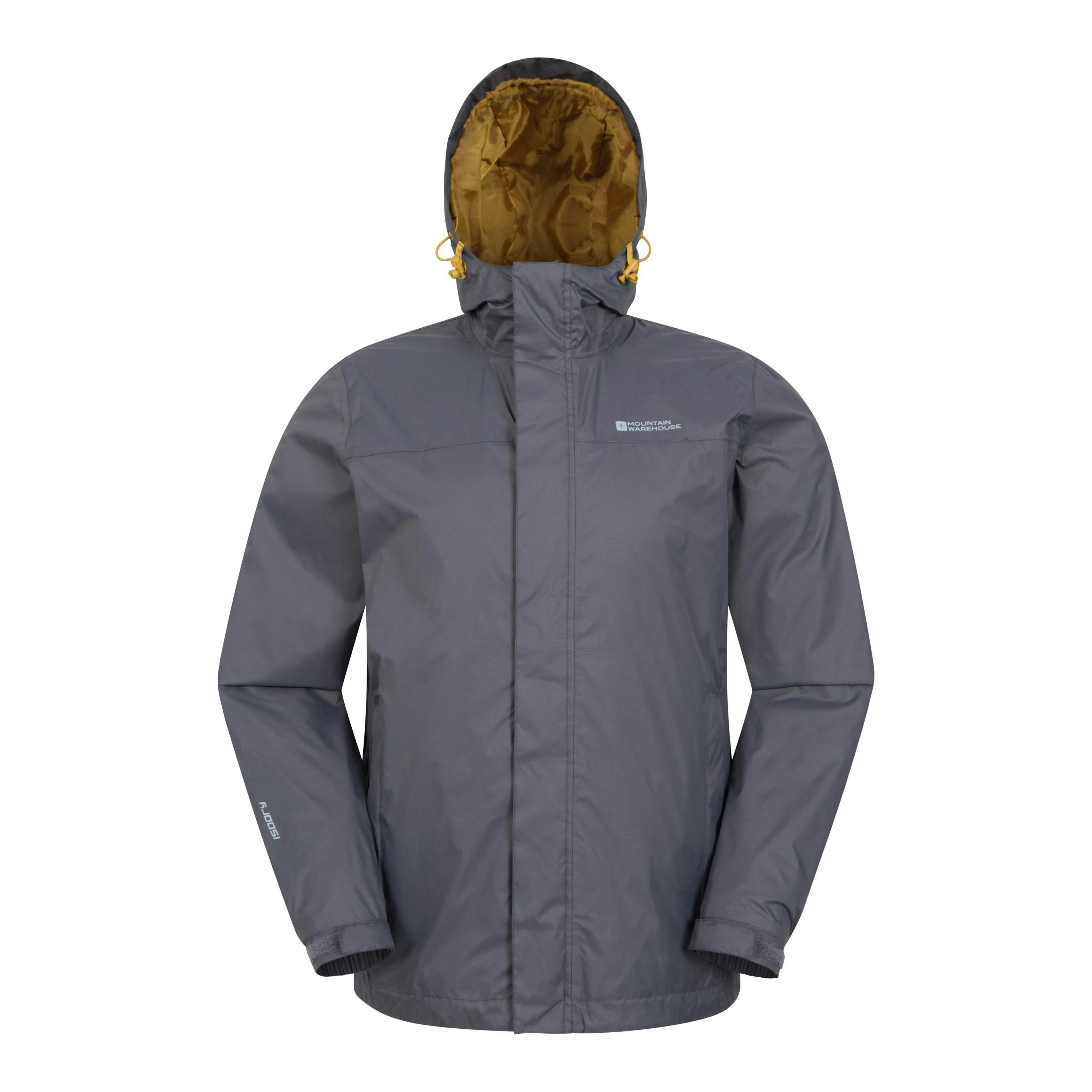 Mountain Warehouse Men's Grey Torrent Waterproof Jacket - Xl - 100% Nylon