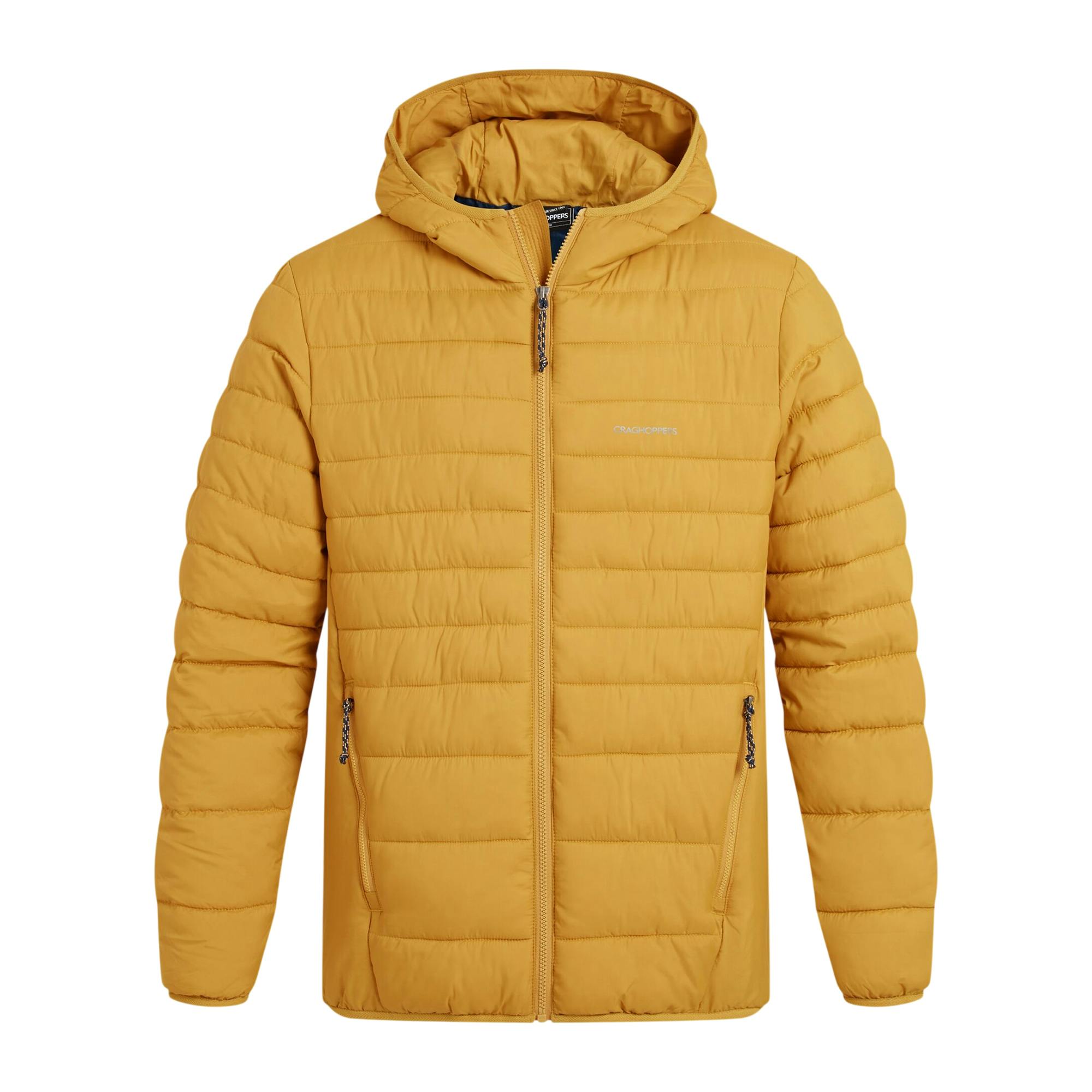 Craghoppers Men's Compresslite Ix Hooded Padded Jacket - Beesewax - S - Beesewax - 100% Recycled Polyester