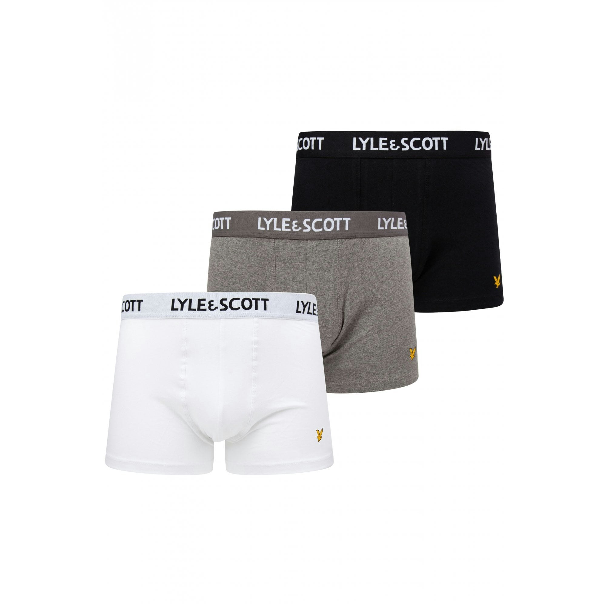 Lyle & Scott Men's Multi Lyle Scott Pack Of 3 Barclay Boxers - Image 3