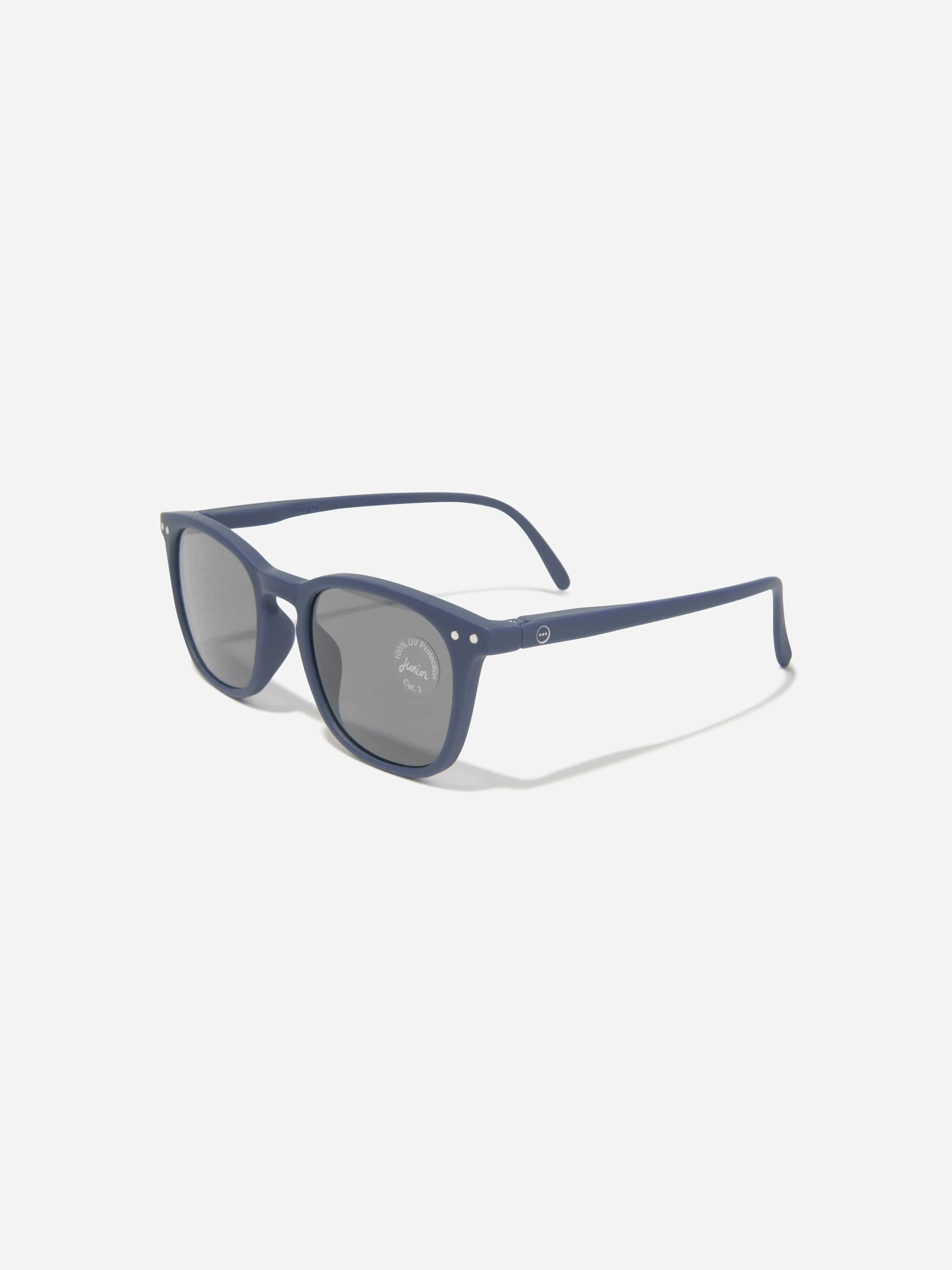 Izipizi Blue Kids Iconic Trapeze Sunglasses In - 5 - 10 Yrs