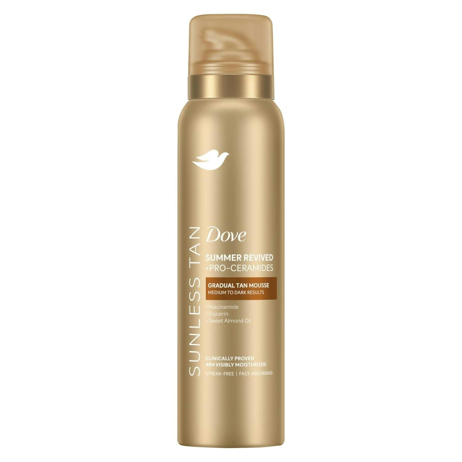 Dove Women's Gold Derma Spa Self Tan 'Body Mousse', 6X150ml In - Image 10