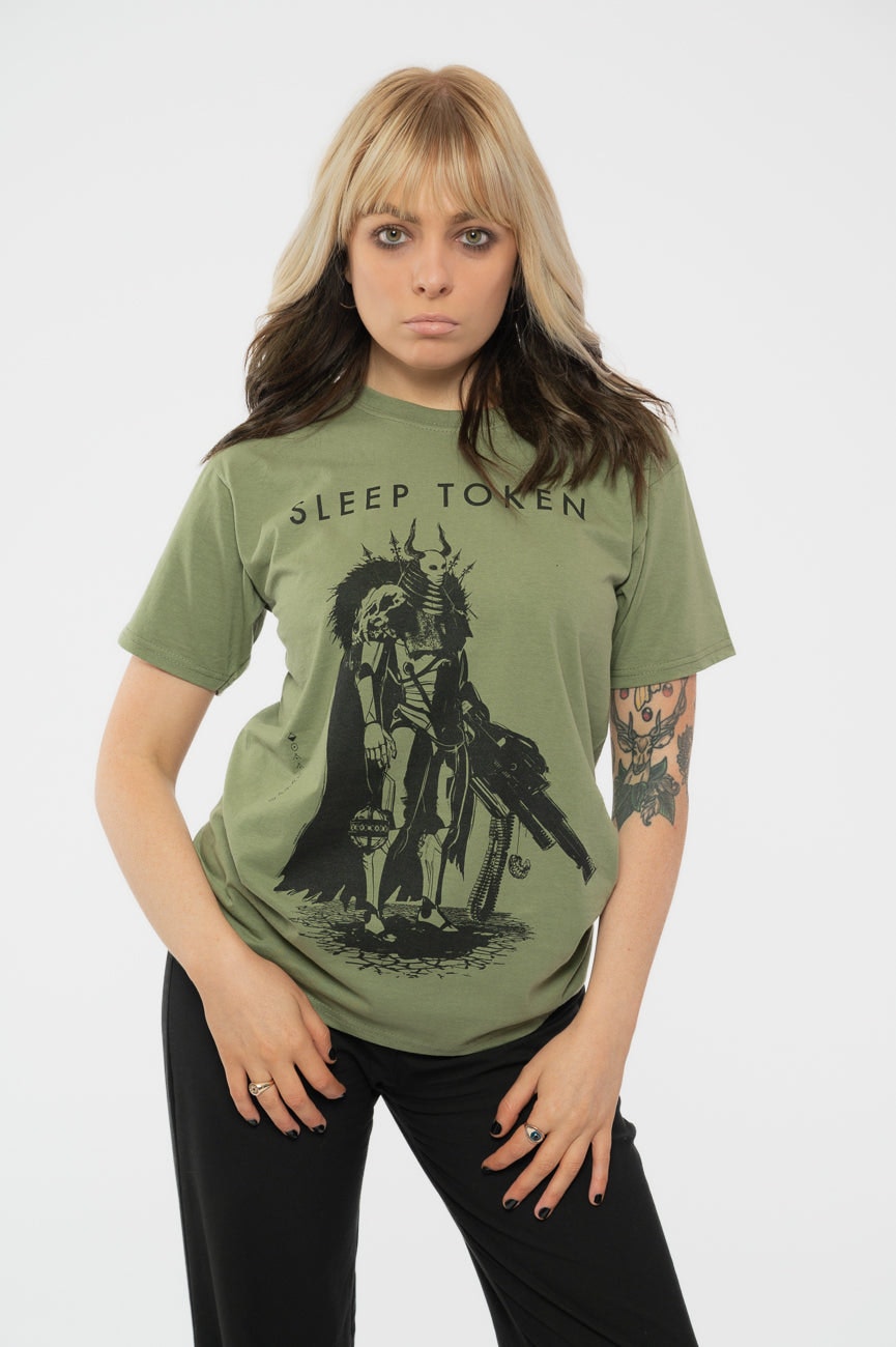 Paradiso Clothing Unisex Green Paradiso Sleep Token The Summoning T Shirt - M
