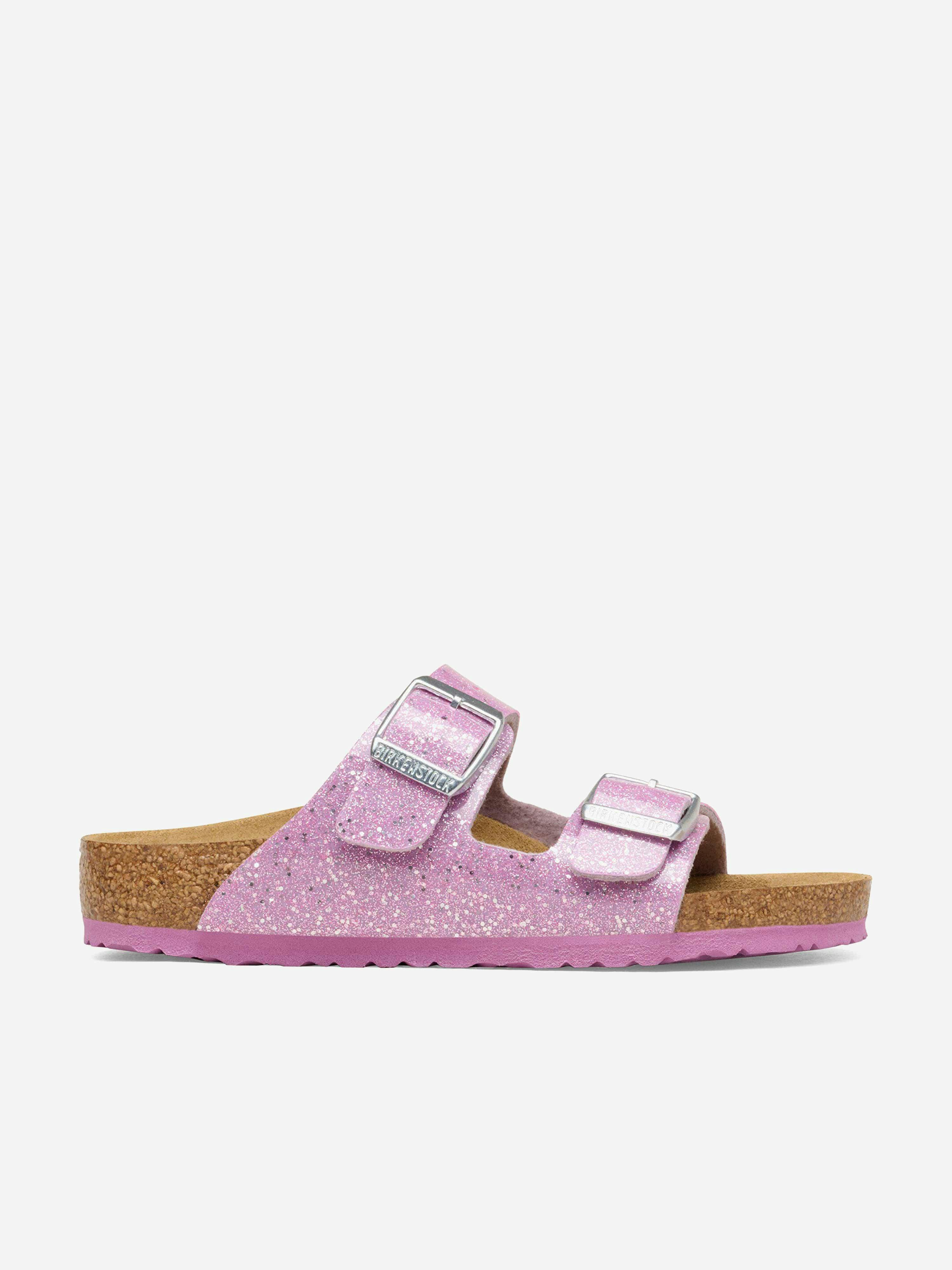 Birkenstock Girls Purple Arizona Cosmic Sparkle Sandals In - Eu 35 Uk 2.5