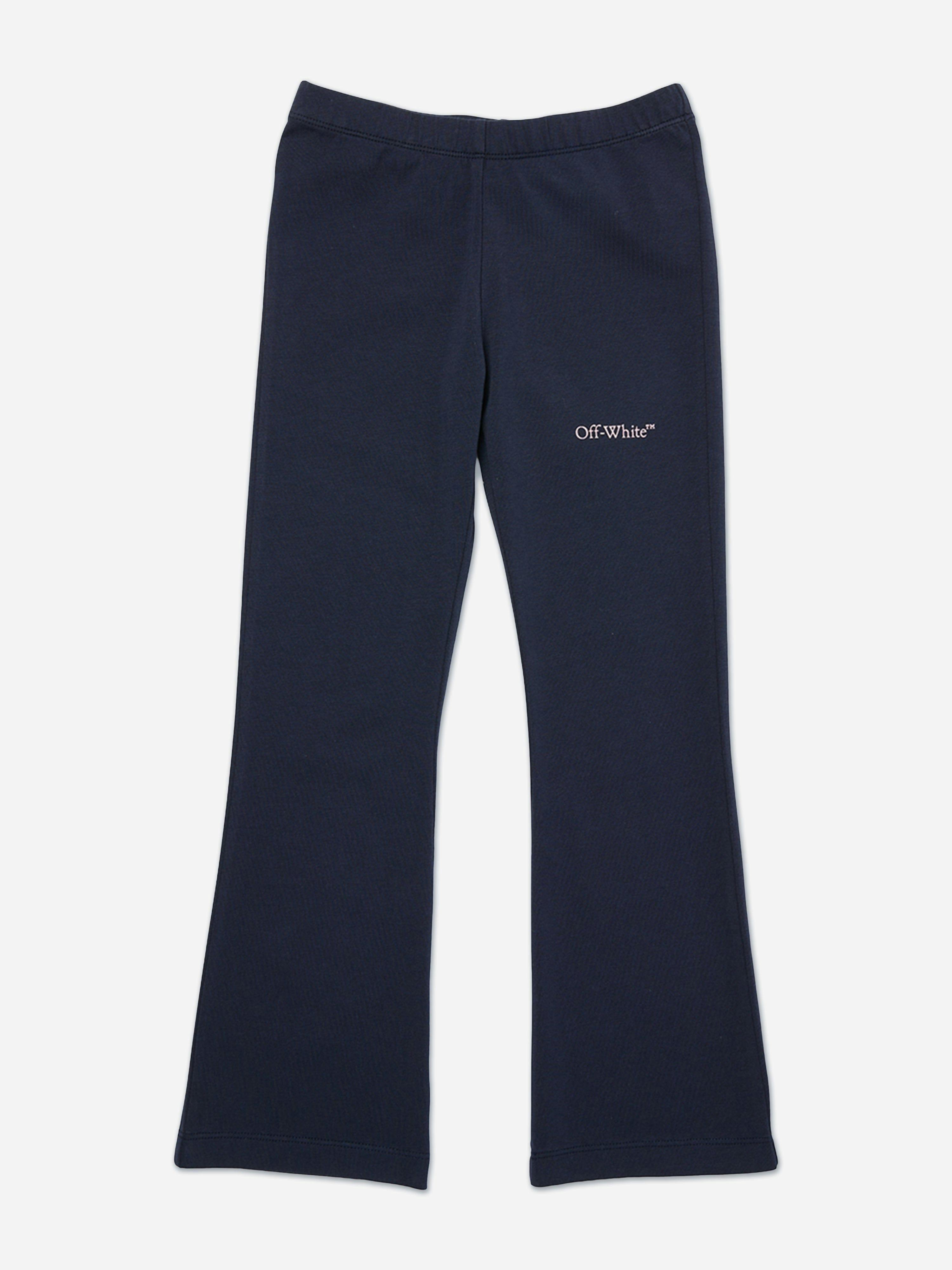 Off-White Girls White Off- Bookish Flare Leggings In Navy - Navy - 6 Yrs